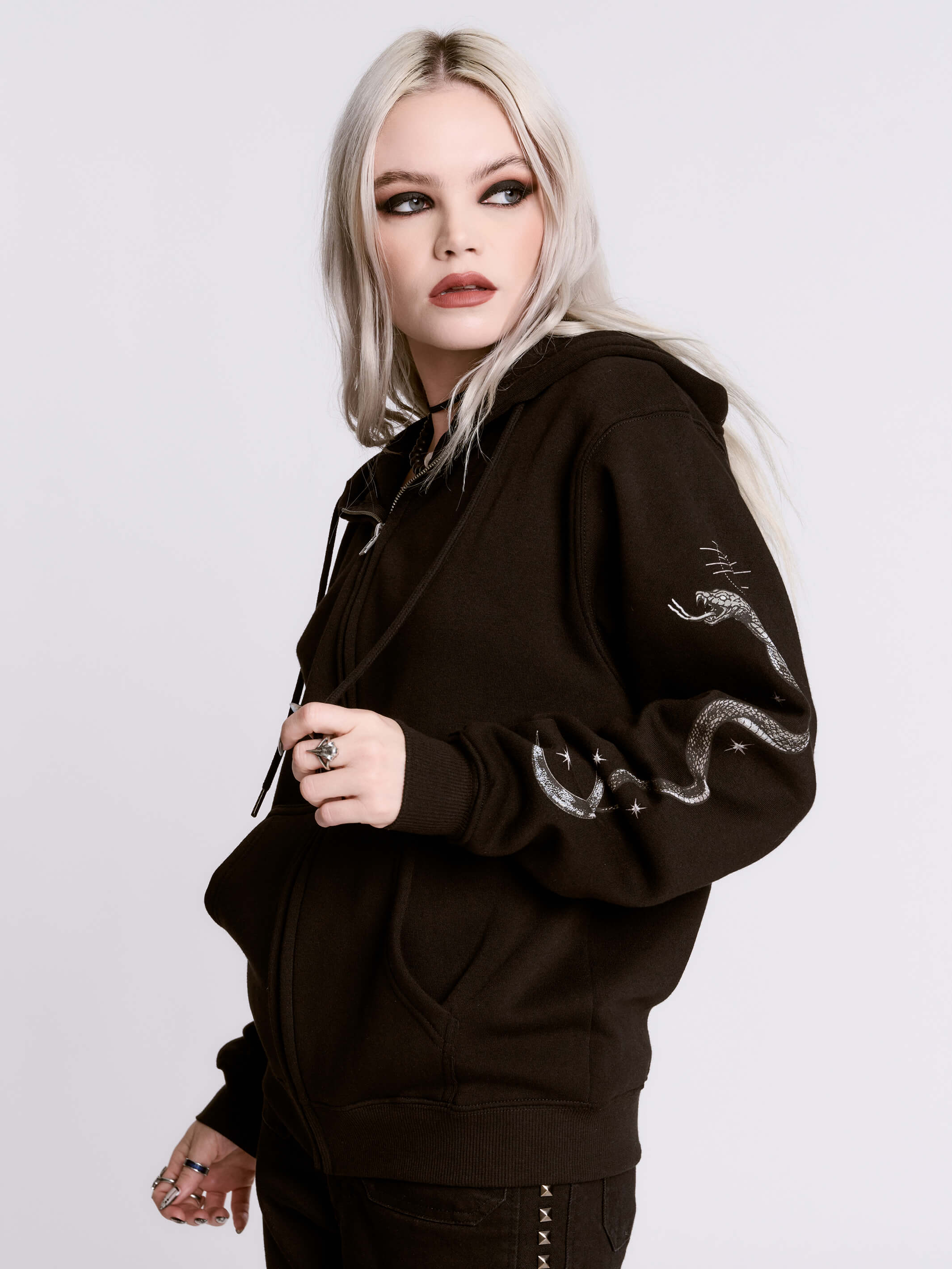 Medusa Zip Up Hoodie – Midnight Hour