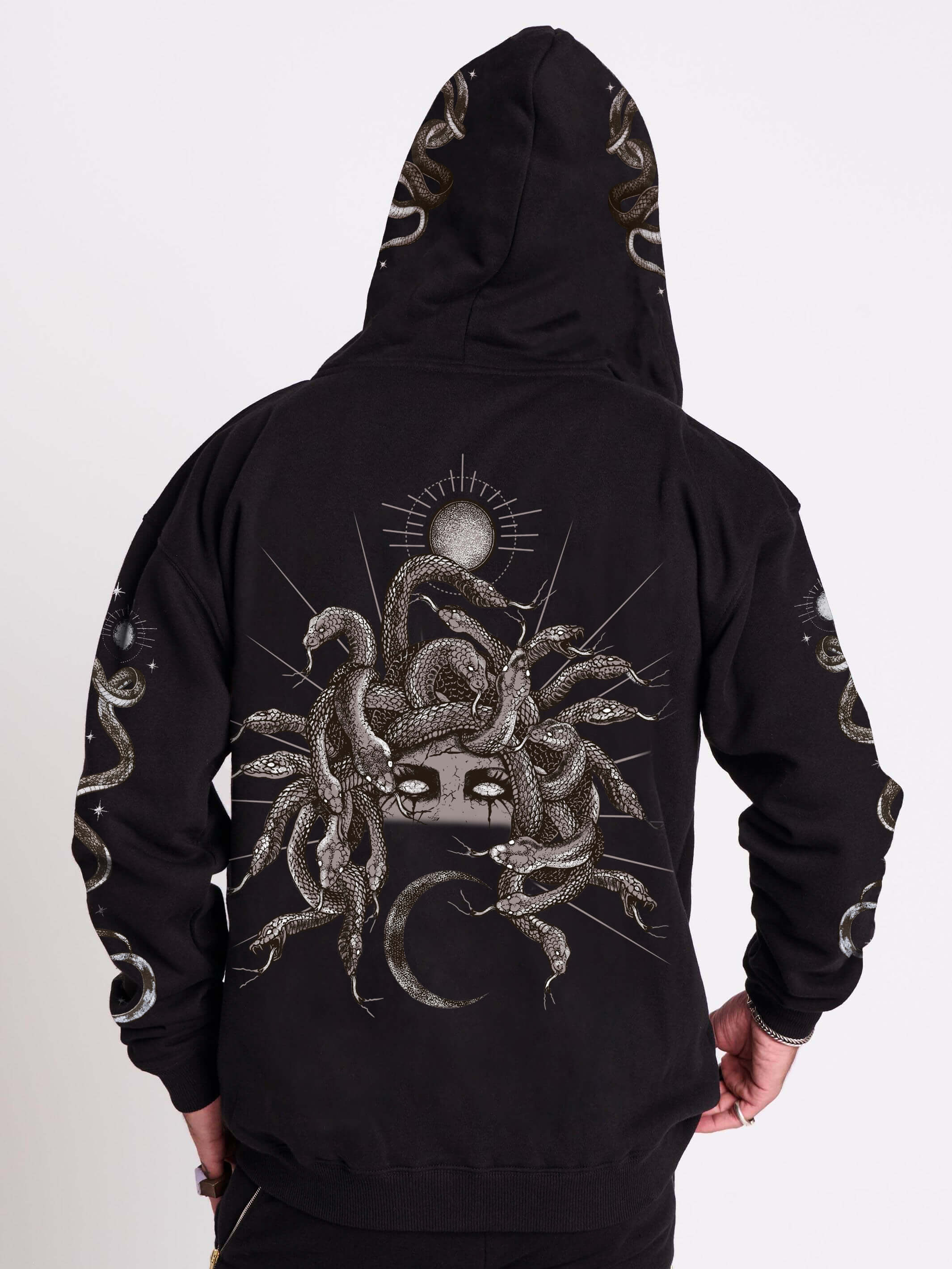 Medusa Zip Up Hoodie – Midnight Hour