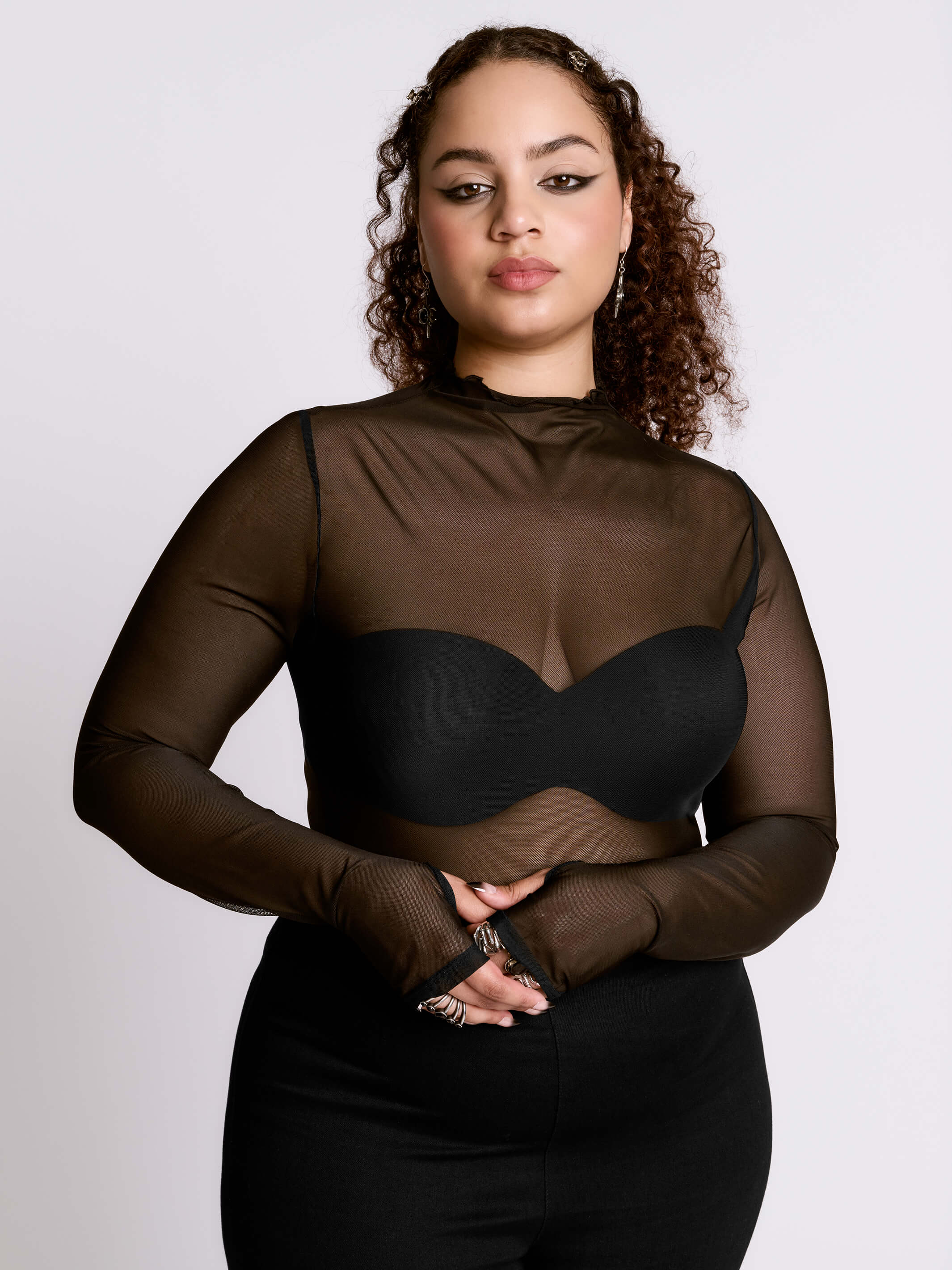 Mesh Layering Top – Midnight Hour
