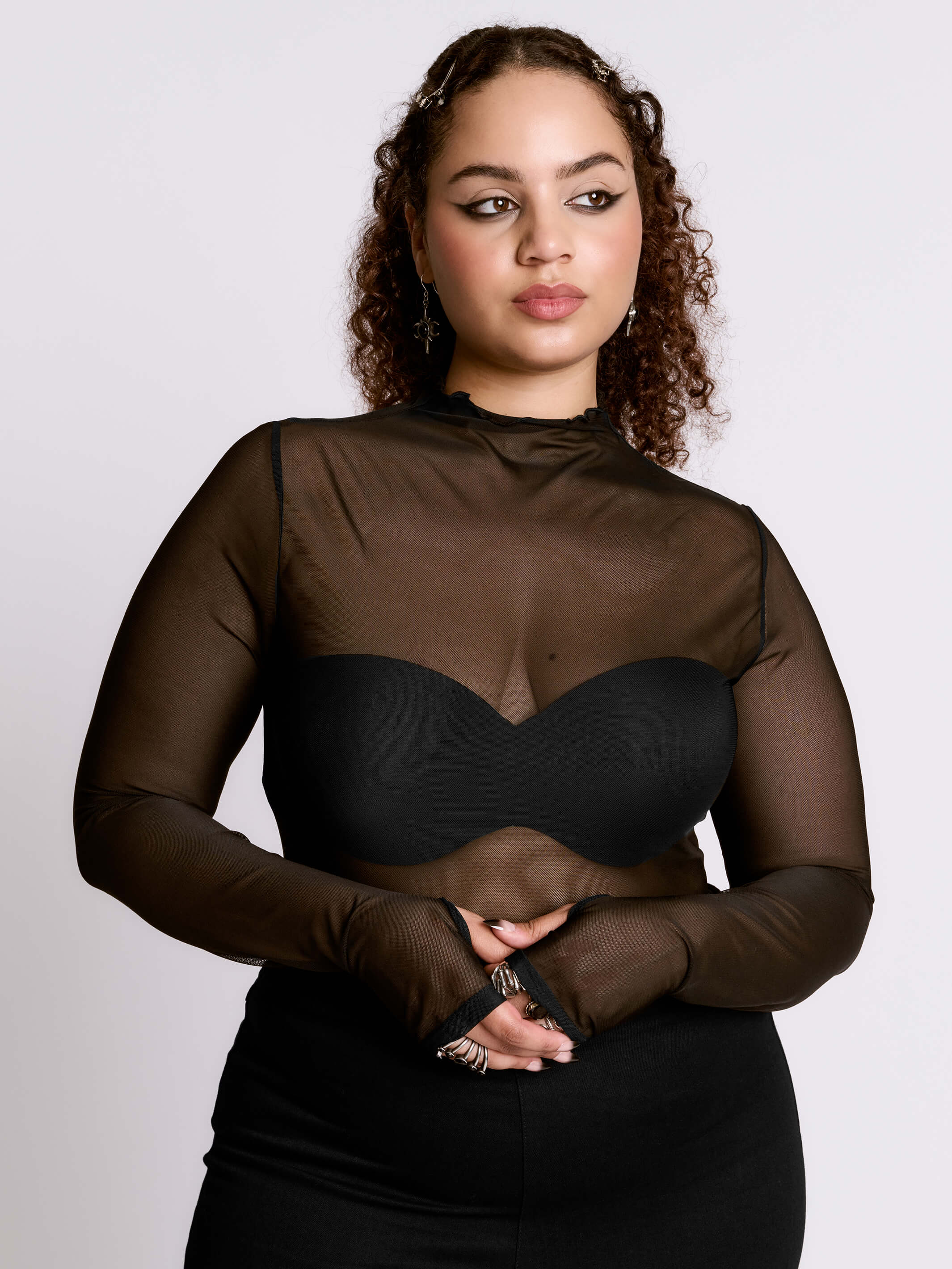 Mesh Layering Top – Midnight Hour