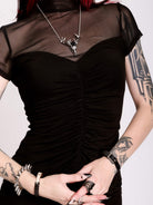 MESH SWEETHEART TOP
