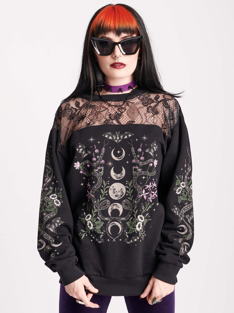 BLOUSON SLEEVE SWEATER MOONLIGHT MELODIES