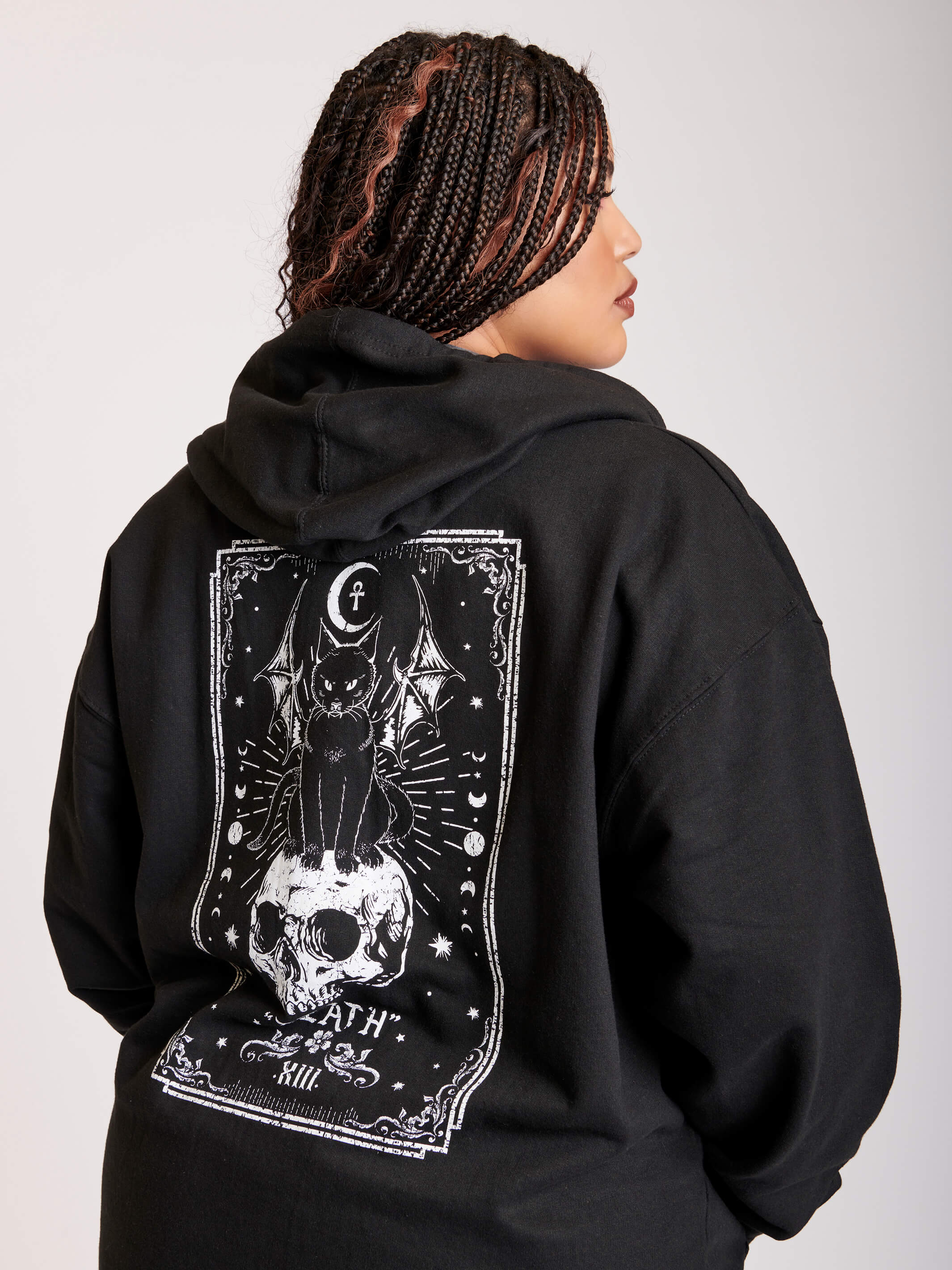 Death Tarot Zip Up Hoodie – Midnight Hour