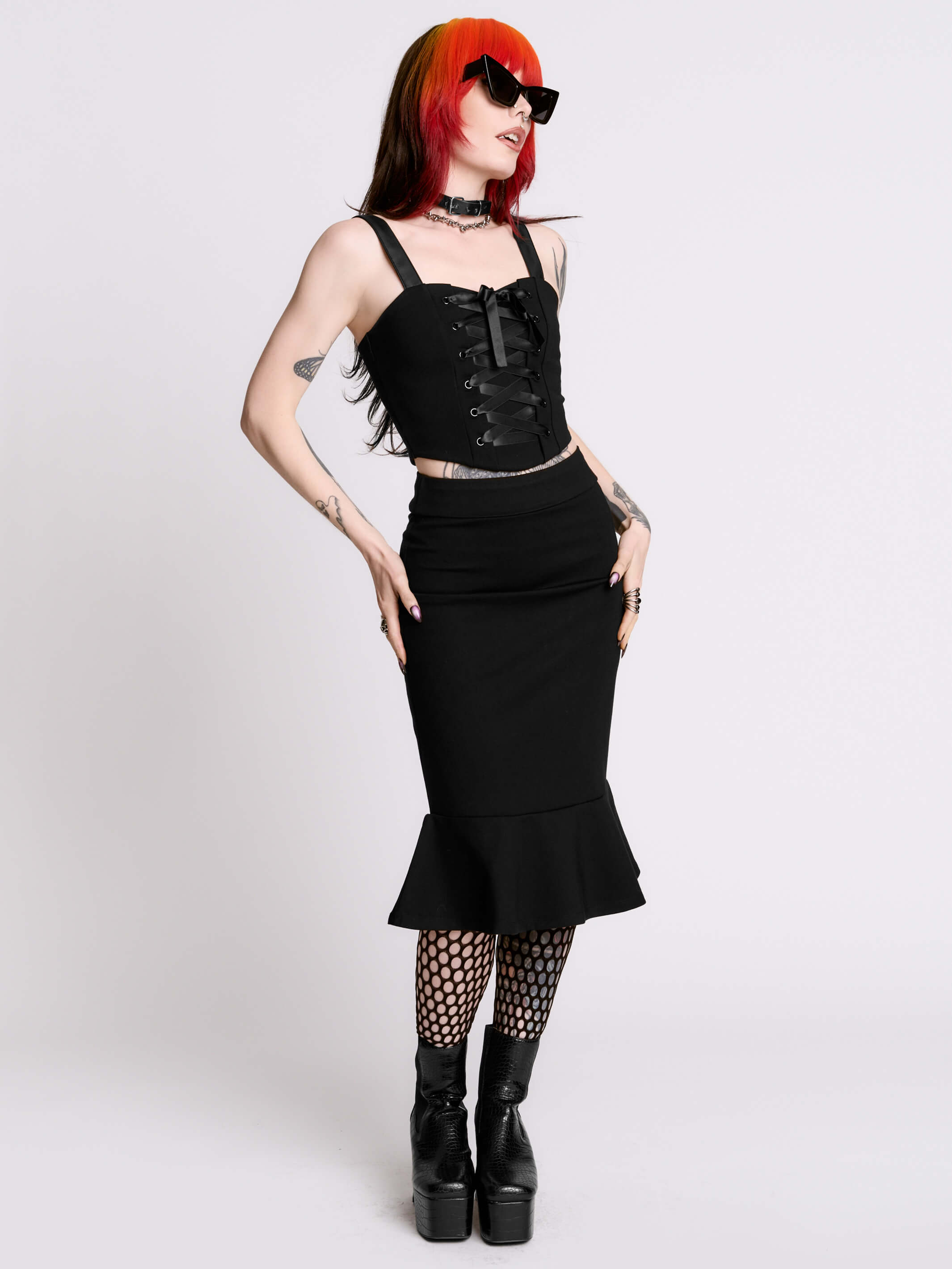 Mortisha Lace Up Corset | Limited Edition Collab – Midnight Hour