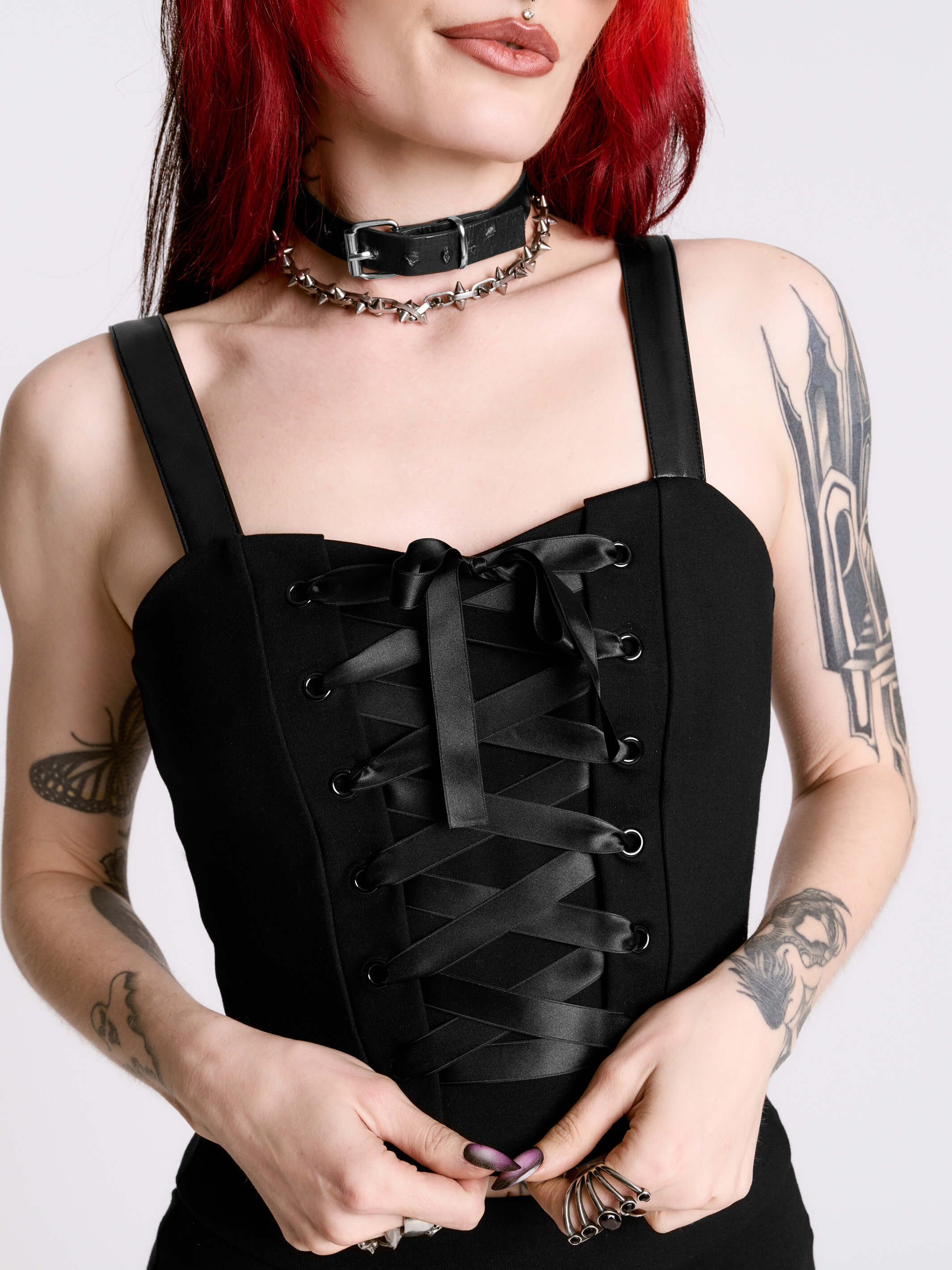 Mortisha Lace Up Corset | Limited Edition Collab – Midnight Hour