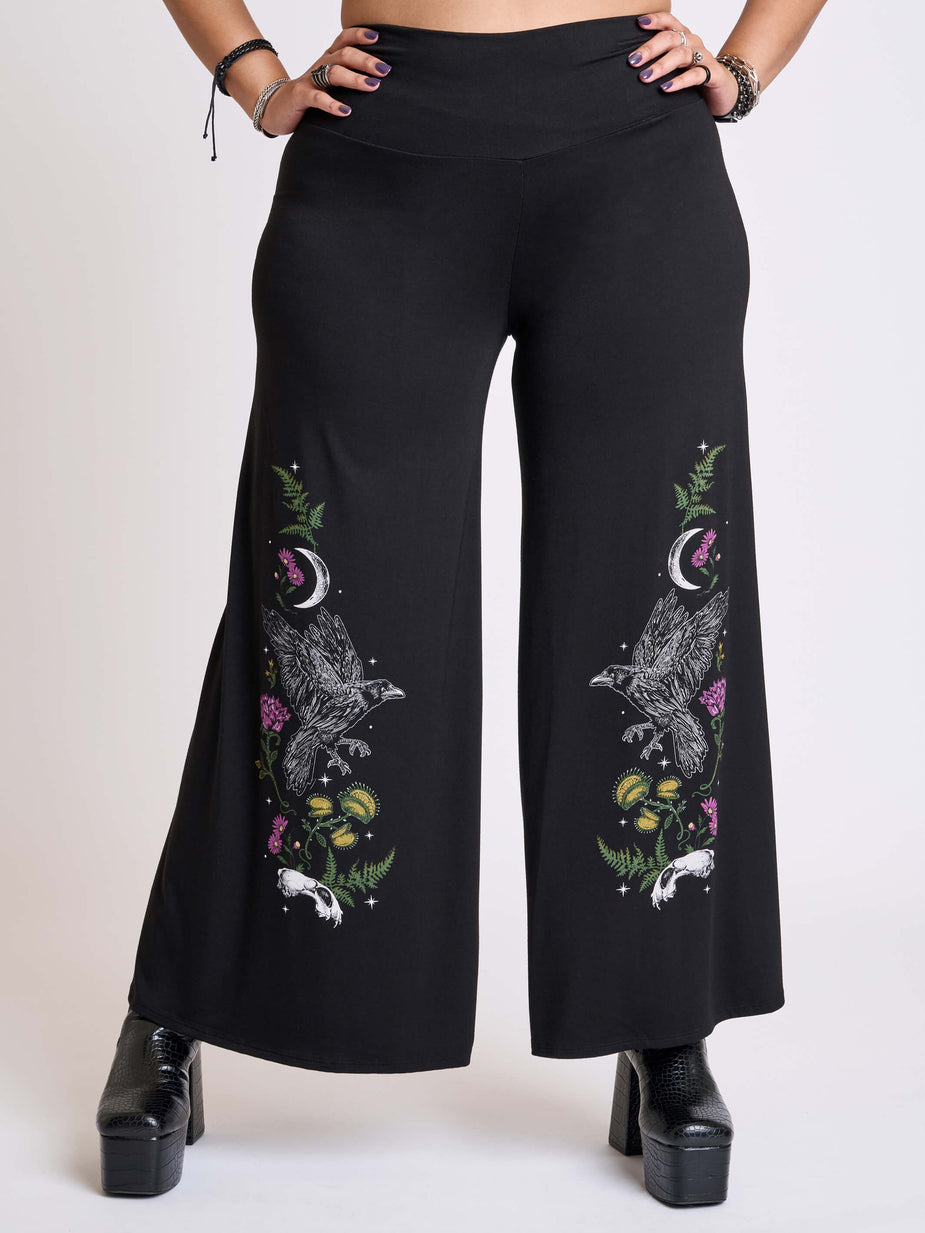 PAXTON MARCO FLORAL TAILORED WOOL PANT - MIDNIGHT