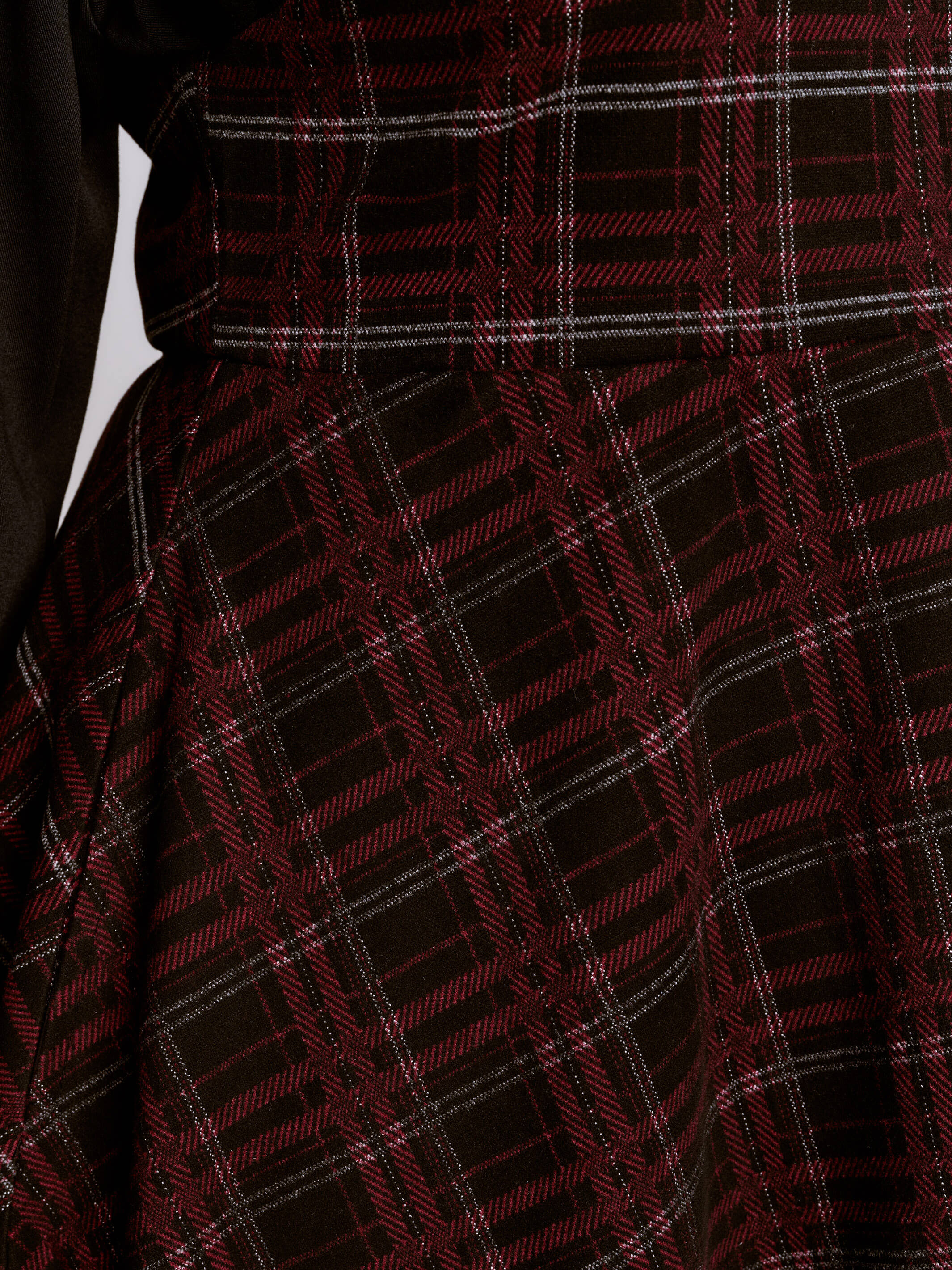 Oxblood Plaid Jumper Dress Gothic Pinafore with Pockets by Midnight Hour Midnight Hour Oxblood Plaid Jumper Dress Gothic Pinafore with Pockets by Midnight Hour Midnight Hour