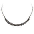 Inspired by the human skeleton the spine necklace drapes naturally across the neckline.