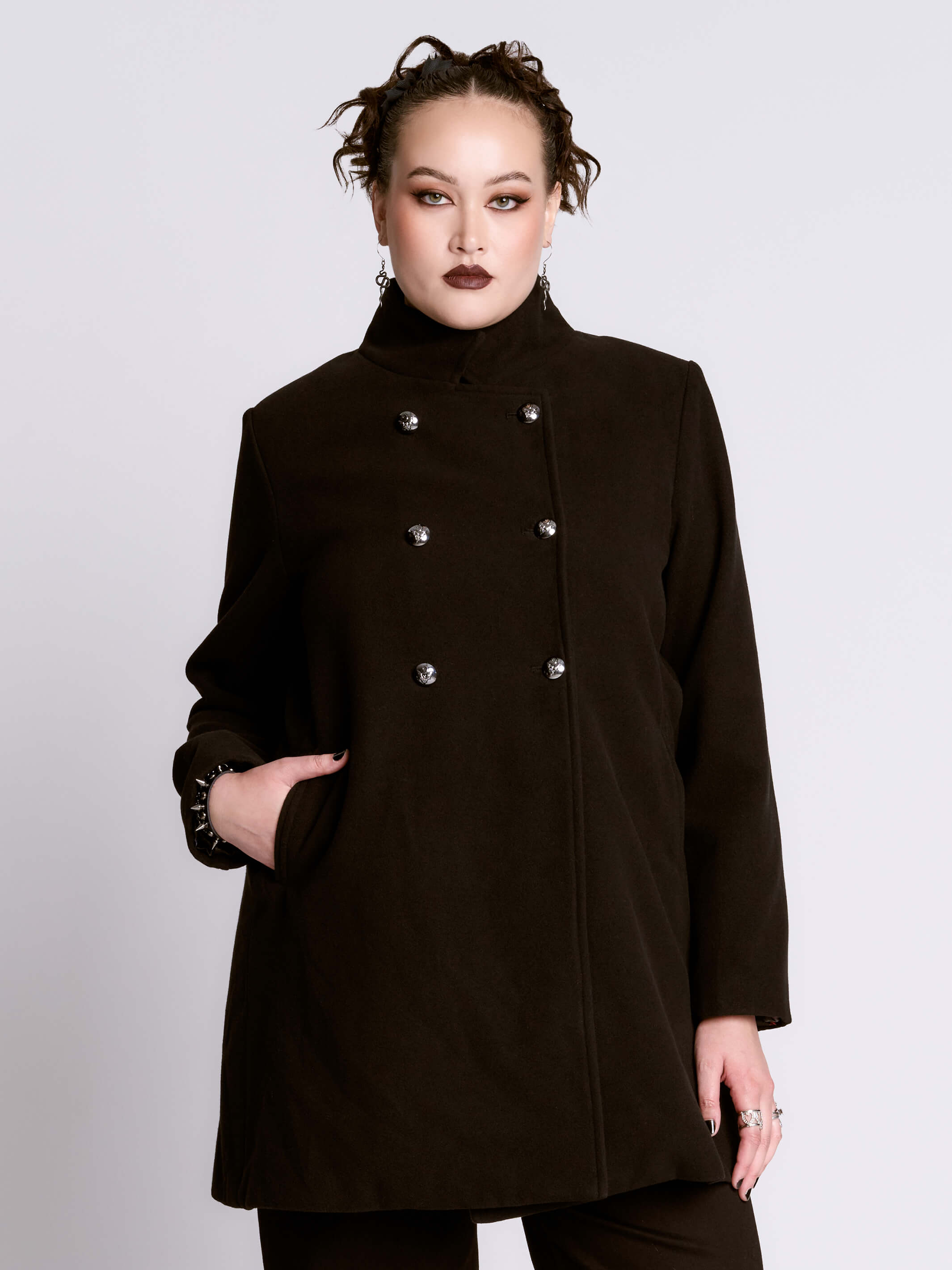 KAIKO ブラック PEACOAT Cooper Wool Peacoat - Black – The Frankie Shop