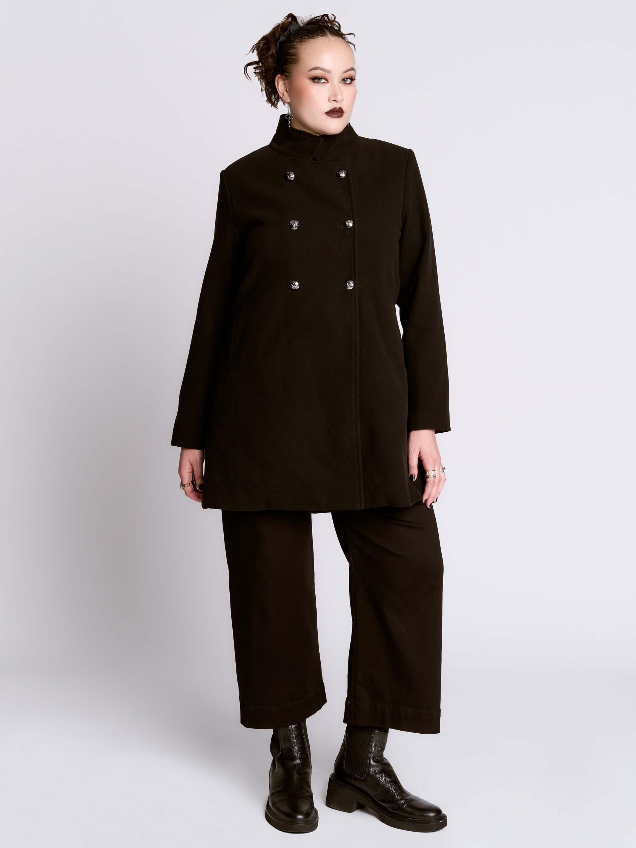 KAIKO ブラック PEACOAT Cooper Wool Peacoat - Black – The Frankie Shop