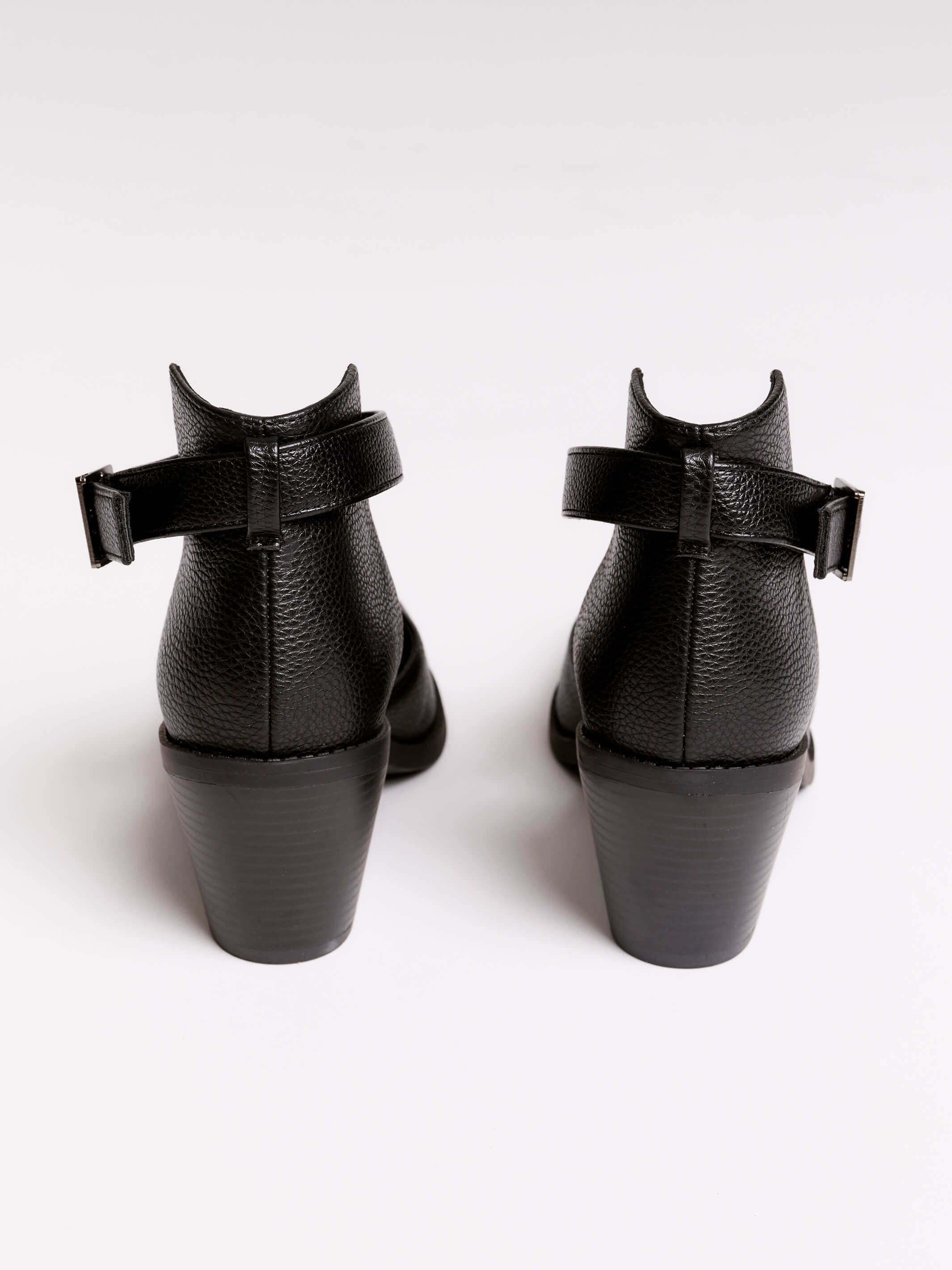 Enchantress Buckle Up Heel by Midnight Hour | Gothic Block Heel