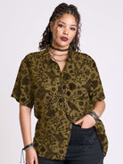 Raven Brocade Shirt