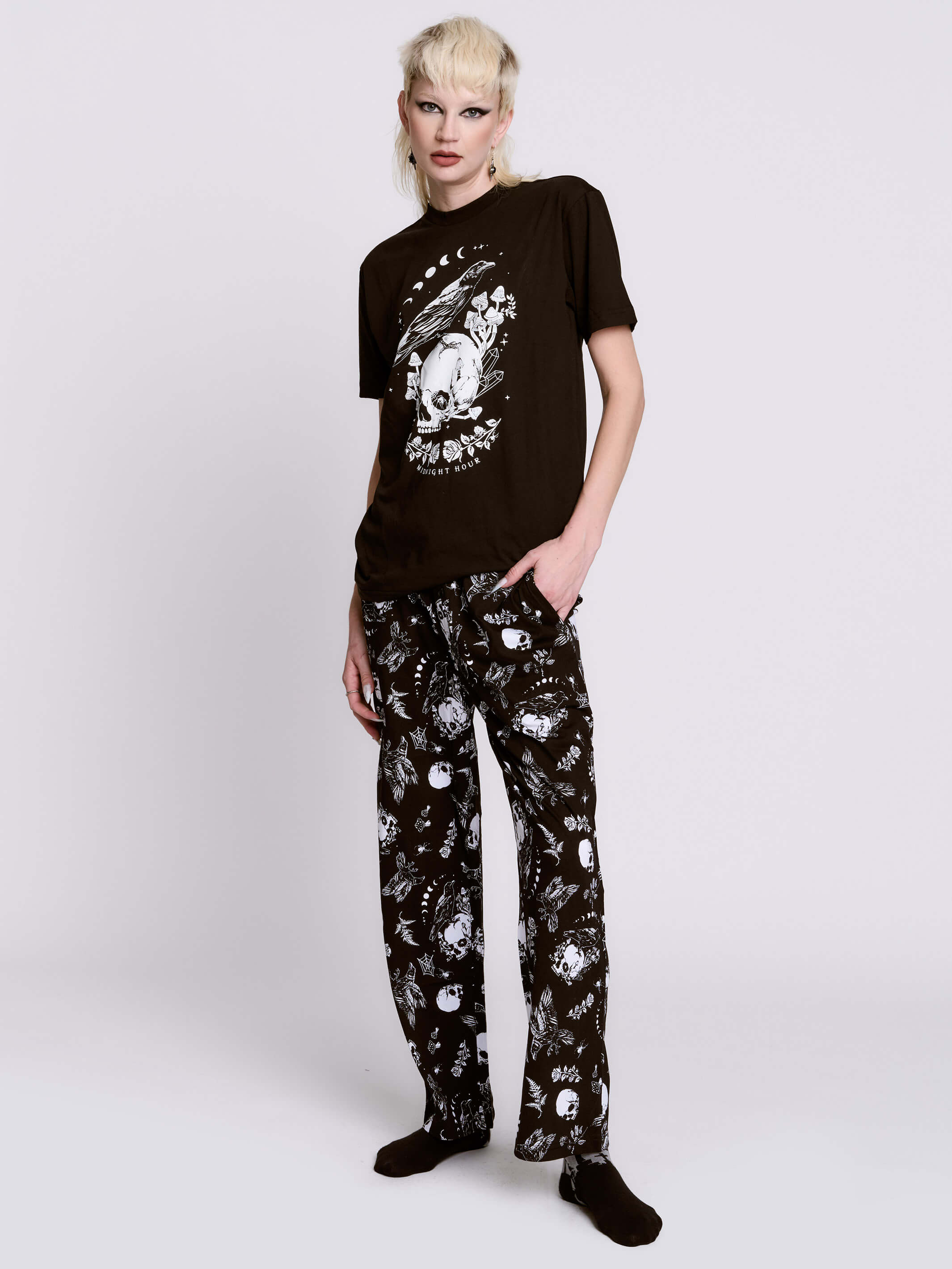 RAVEN SKULL PJ SET