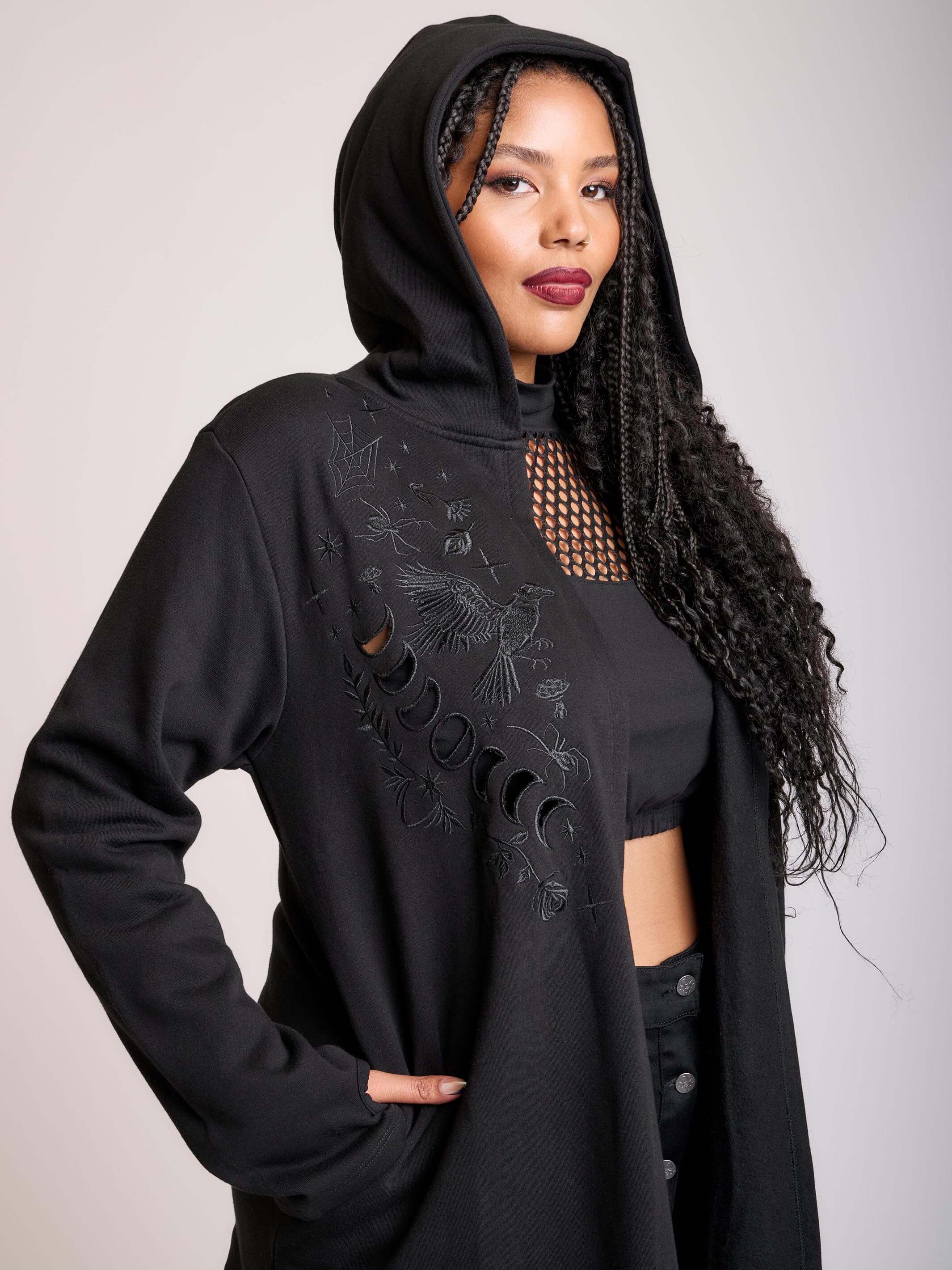 Shop Women's Goth Hoodies | Dark Aesthetic & Alt Hoodies
