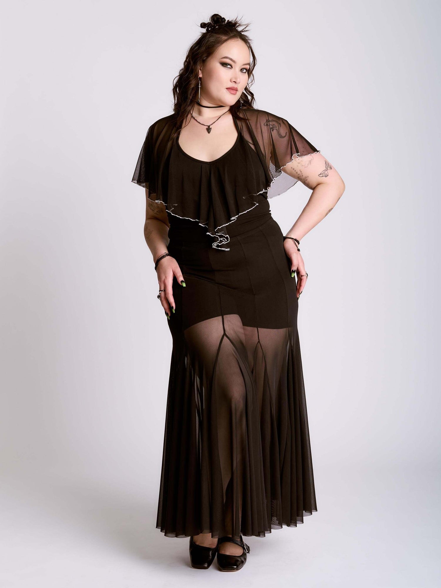 sheer mesh bodysuit dress Sheer Perfection Bodysuit – Midnight Hour