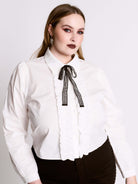 Cropped Ruffle Shirt