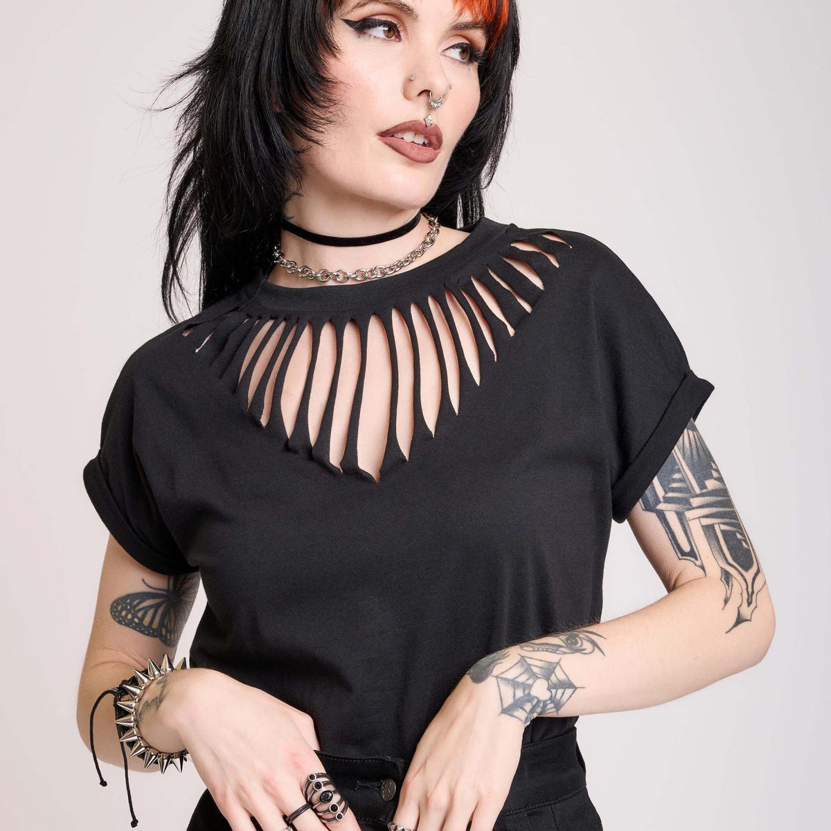 Slashed T-shirt – Midnight Hour