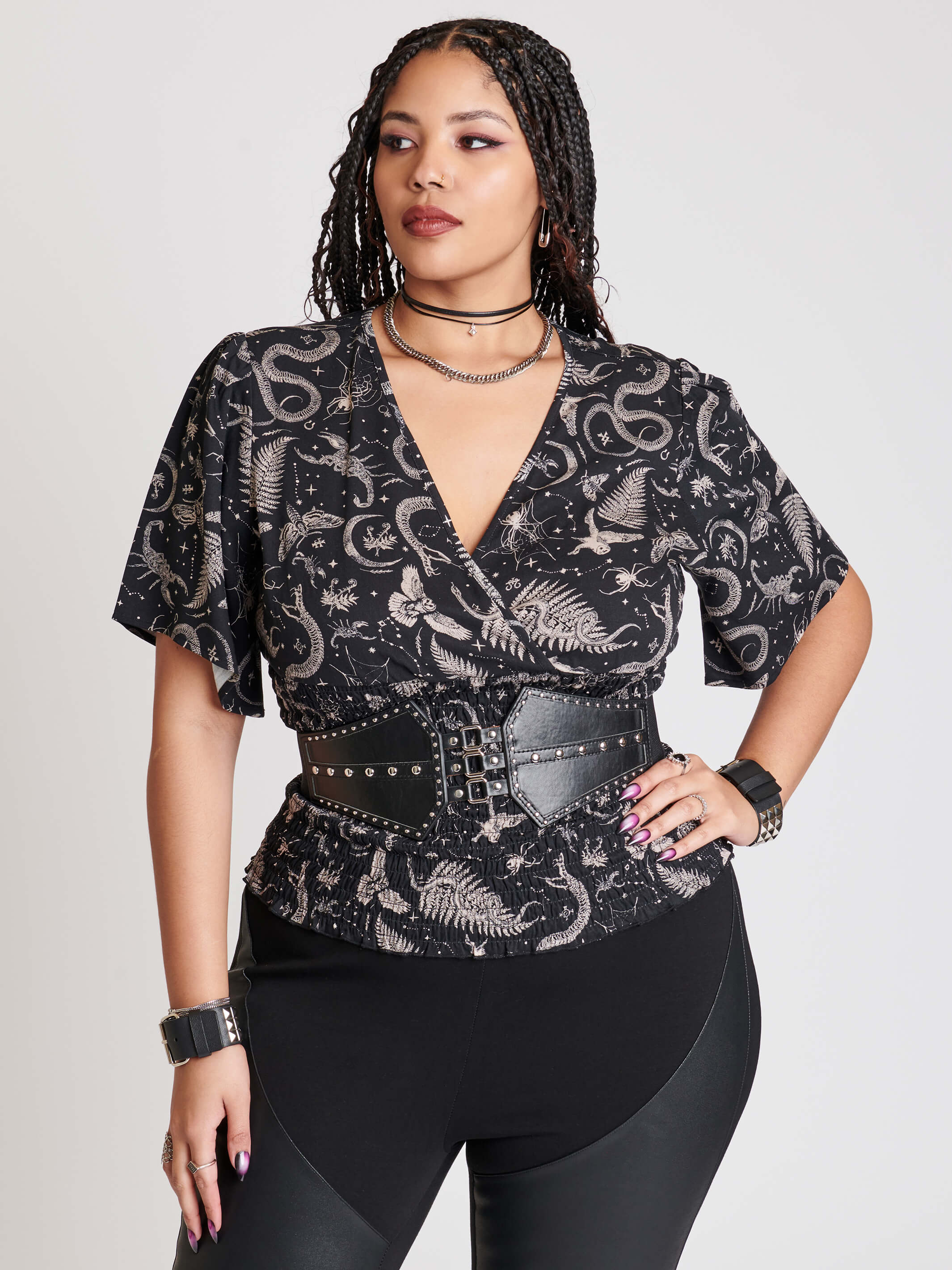 Plus Size Studded Belt | Vegan Leather | Midnight Hour – Midnight Hour
