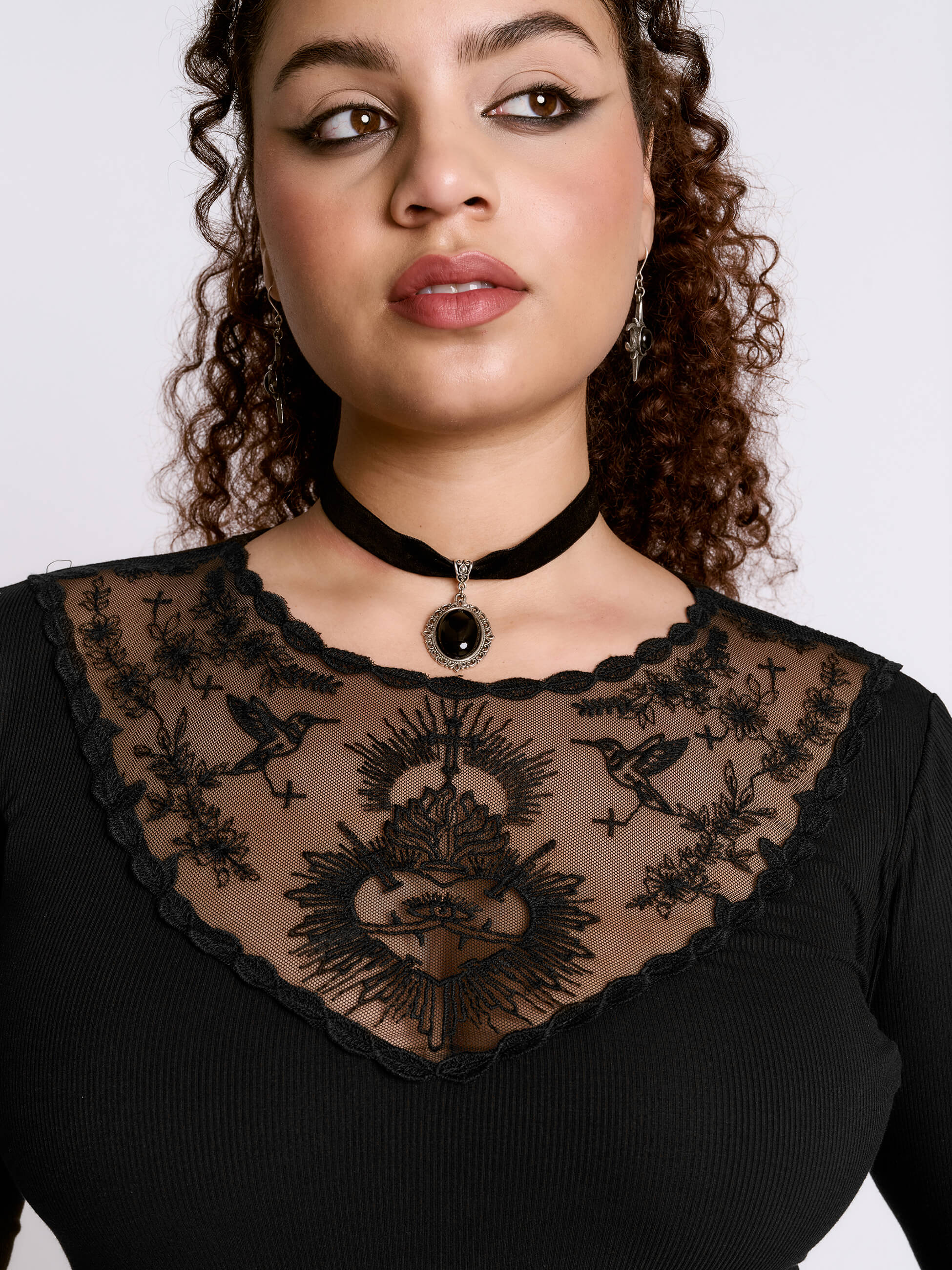 Sacred Heart Dress XL / Black Sacred Heart Dress XL / Black