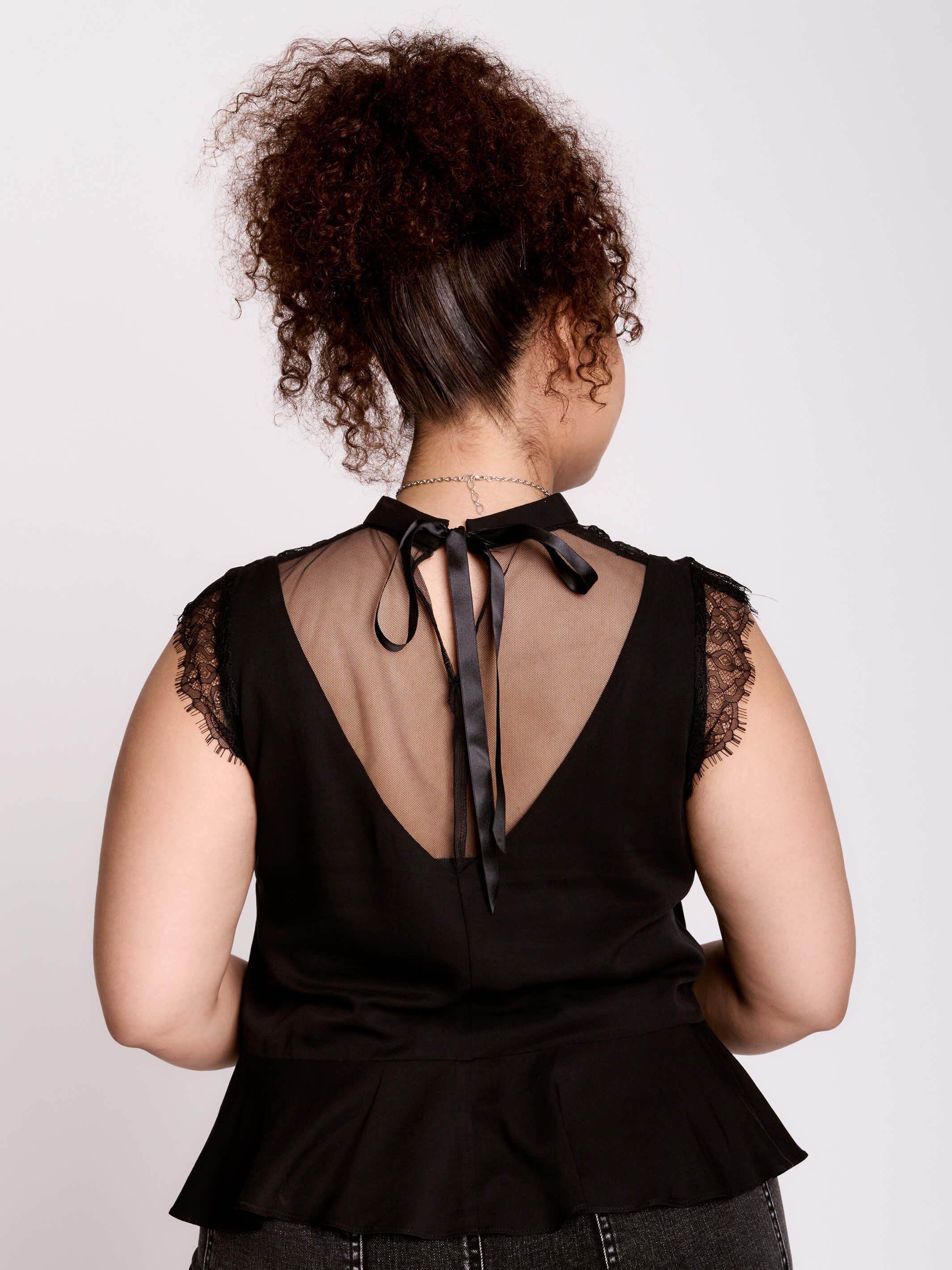 Sacred Heart Victorian Top by Midnight Hour – Gothic Lace Peplum