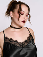 Satin Bat Lace PJ set