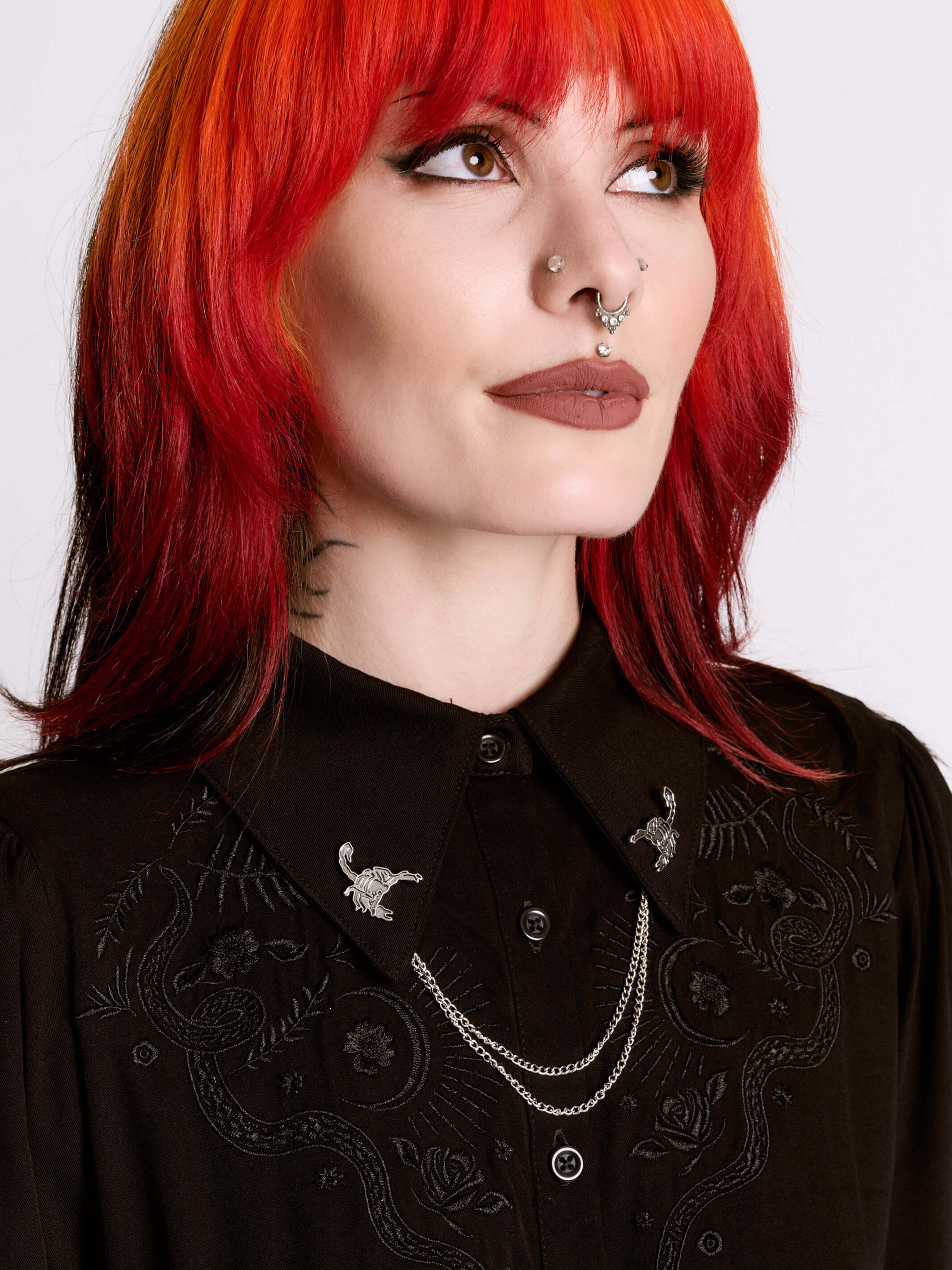 Scorpion Collar Chain Pin