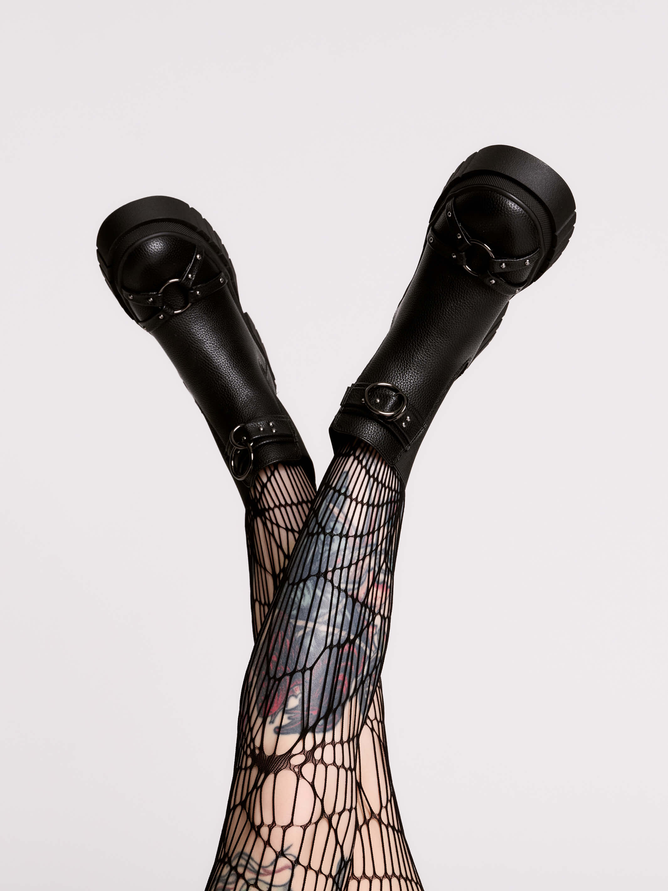Harness Boots | Vegan Leather Goth Platforms – Midnight Hour