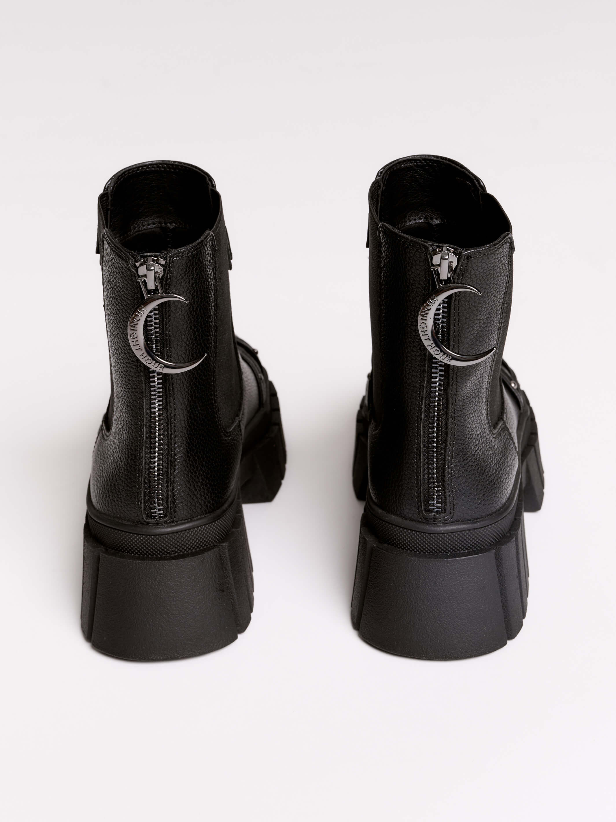 Harness Boots | Vegan Leather Goth Platforms – Midnight Hour