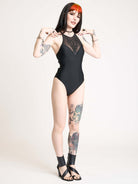 EMBROIDERED SNAKE SWIMSUIT