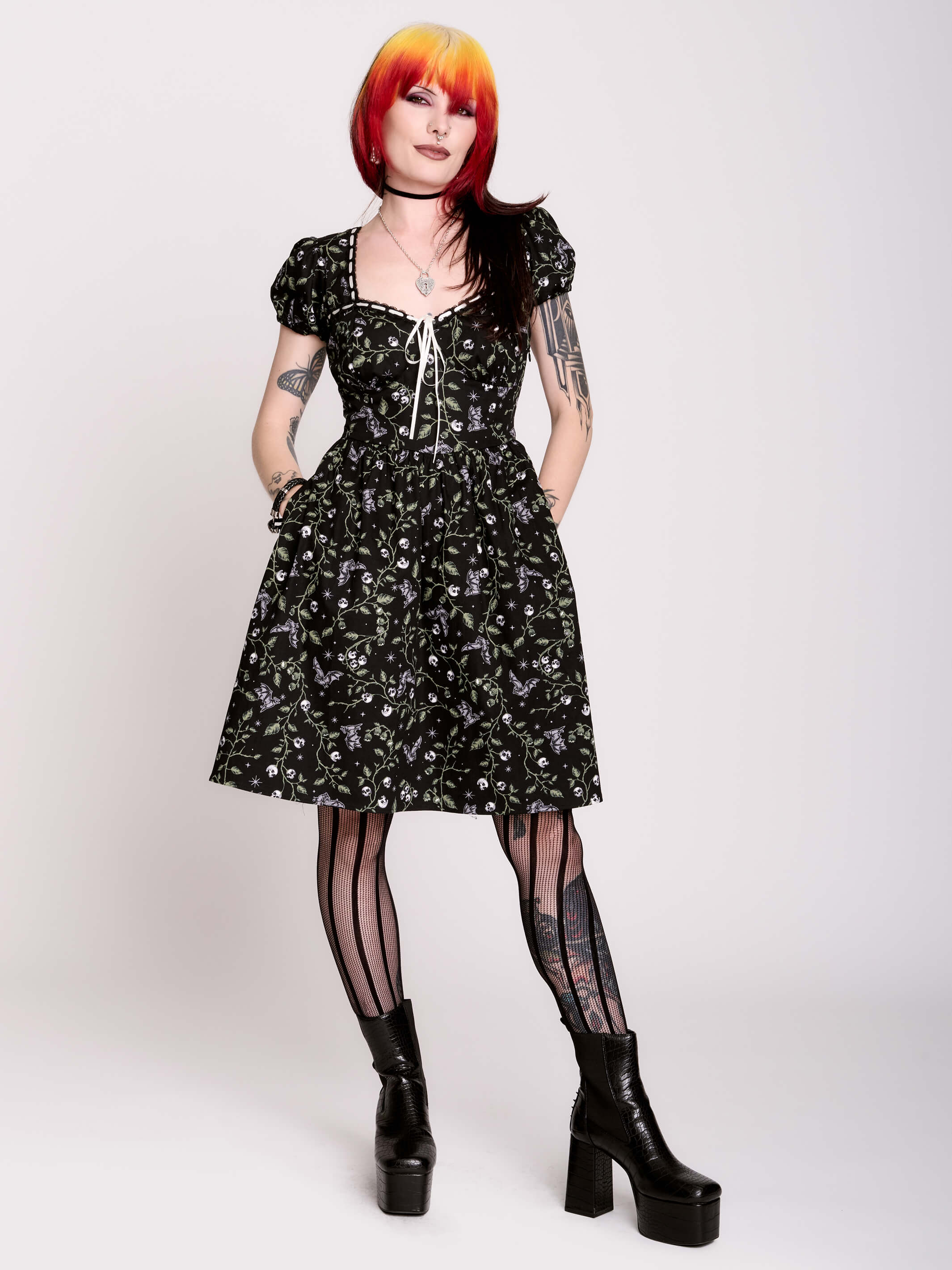 Skull Ivy Maiden Dress