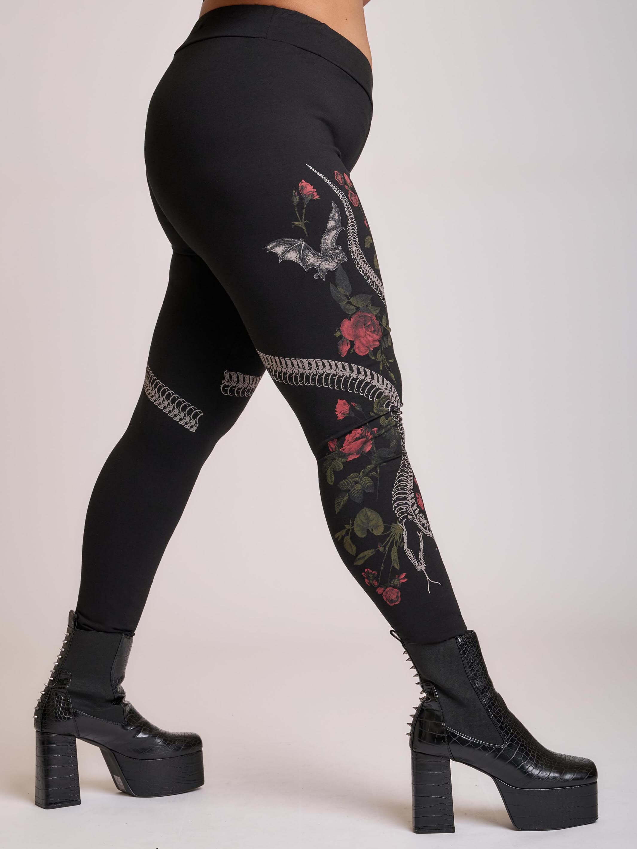 レッグウェア SHARE SPIRIT Lace up python leggings レッグウェア