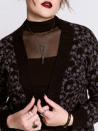 Stacked Skull Cardigan
