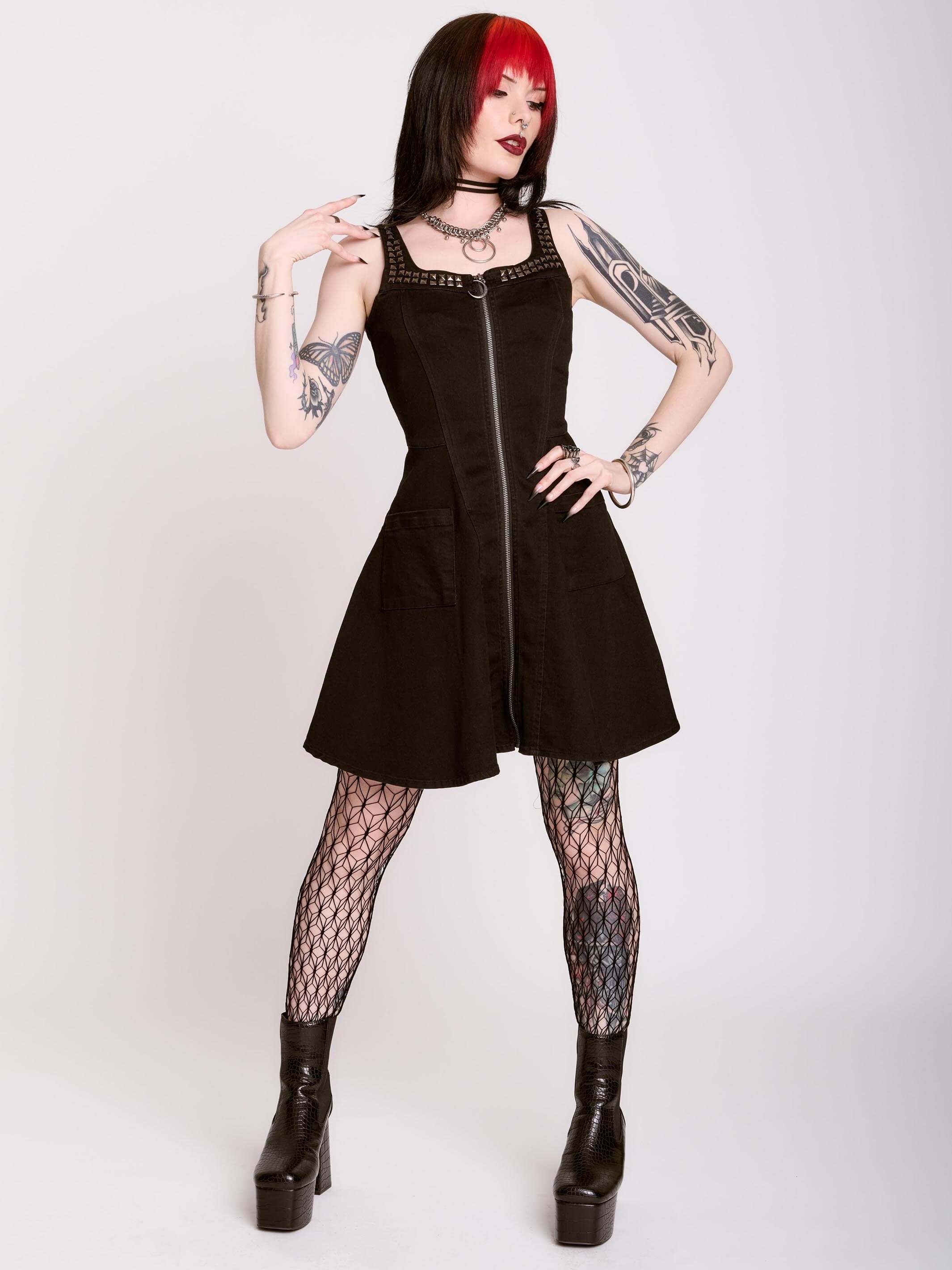 Buy The Studded Denim Dress