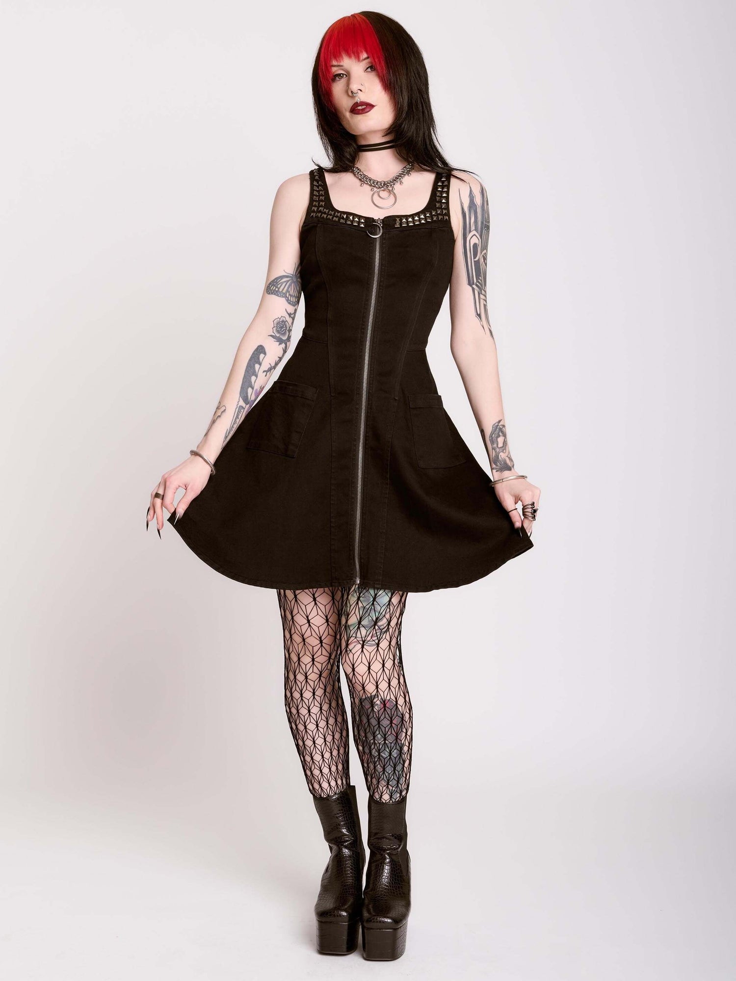 Buy The Studded Denim Dress