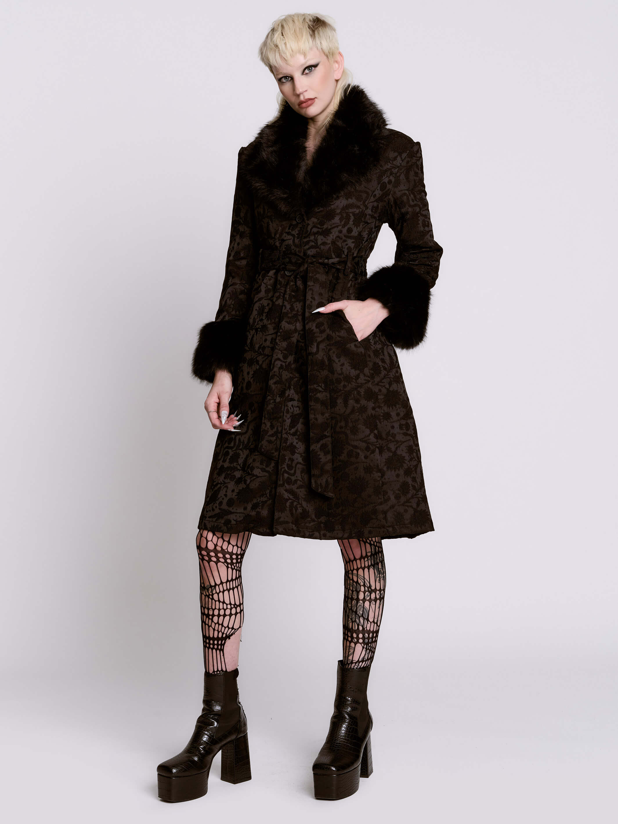 Svetlana Brocade Coat