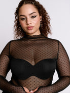 Swiss Dot Mesh Top