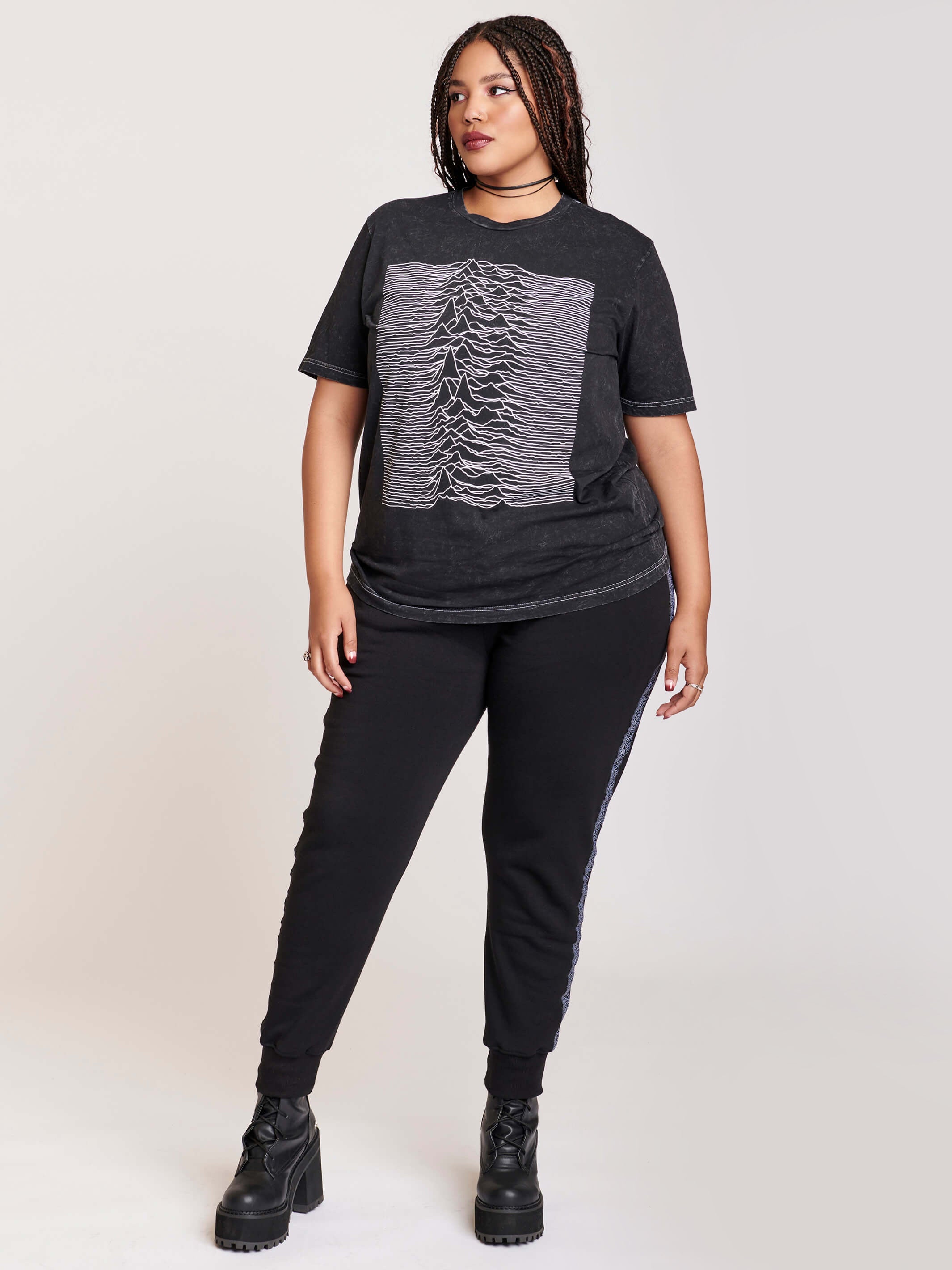 Mineral Wash Unknown Pleasures T-shirt – Midnight Hour