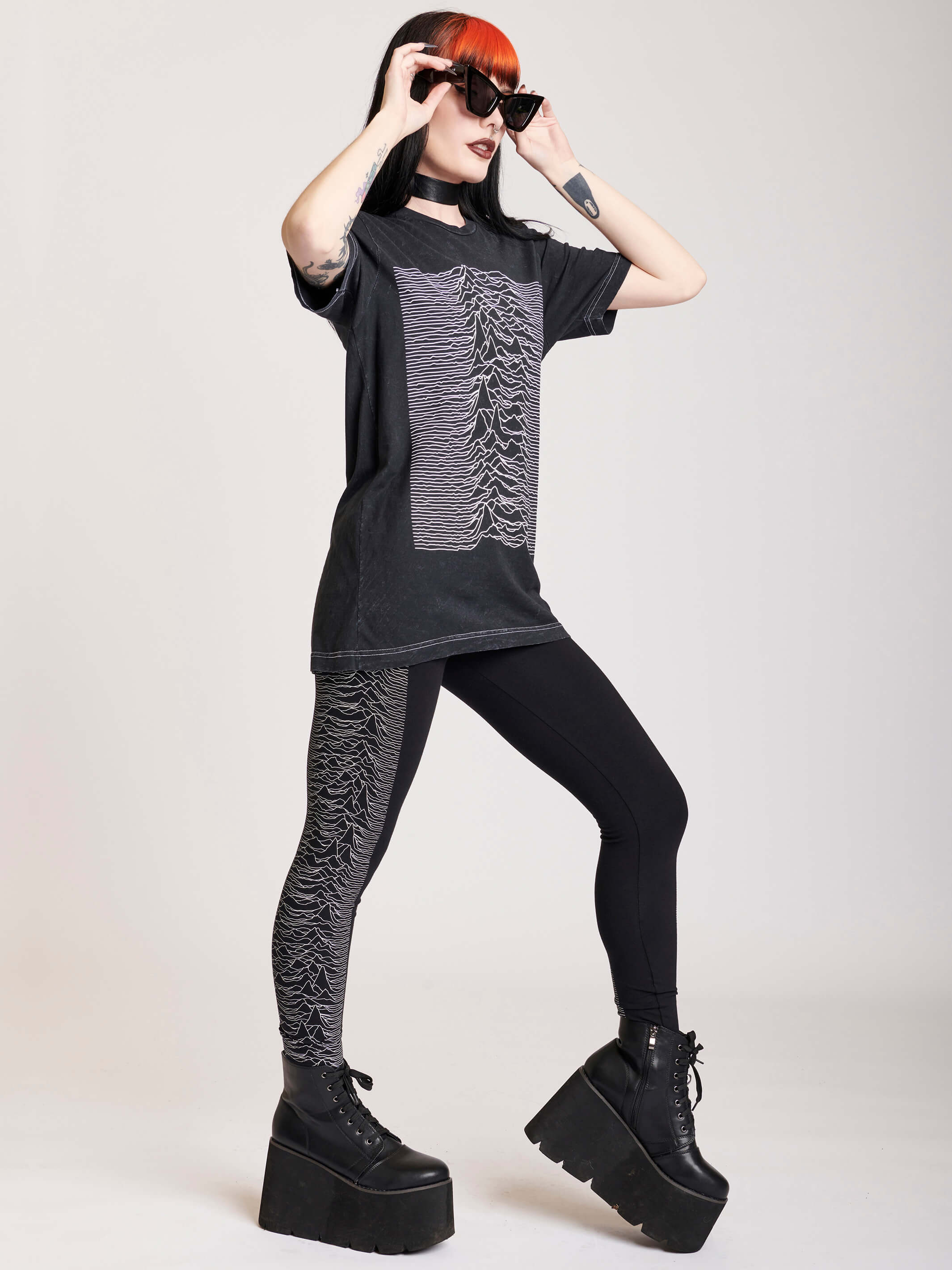 未開封　KingGnu SMOKE TEE [BLACK]ユニセックス　Mサイズ Mineral Wash Unknown Pleasures T-shirt – Midnight Hour