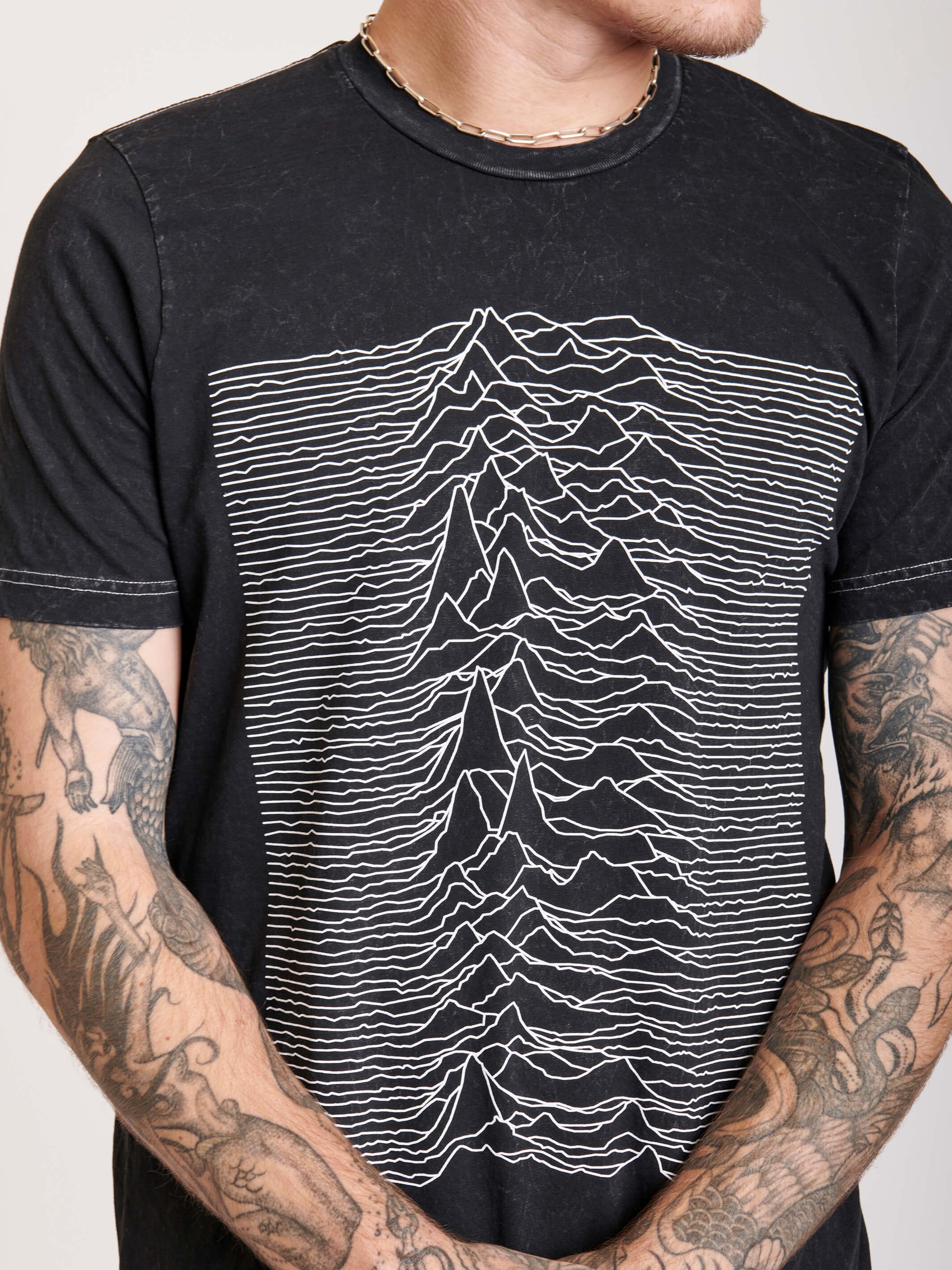 Mineral Wash Unknown Pleasures T-shirt
