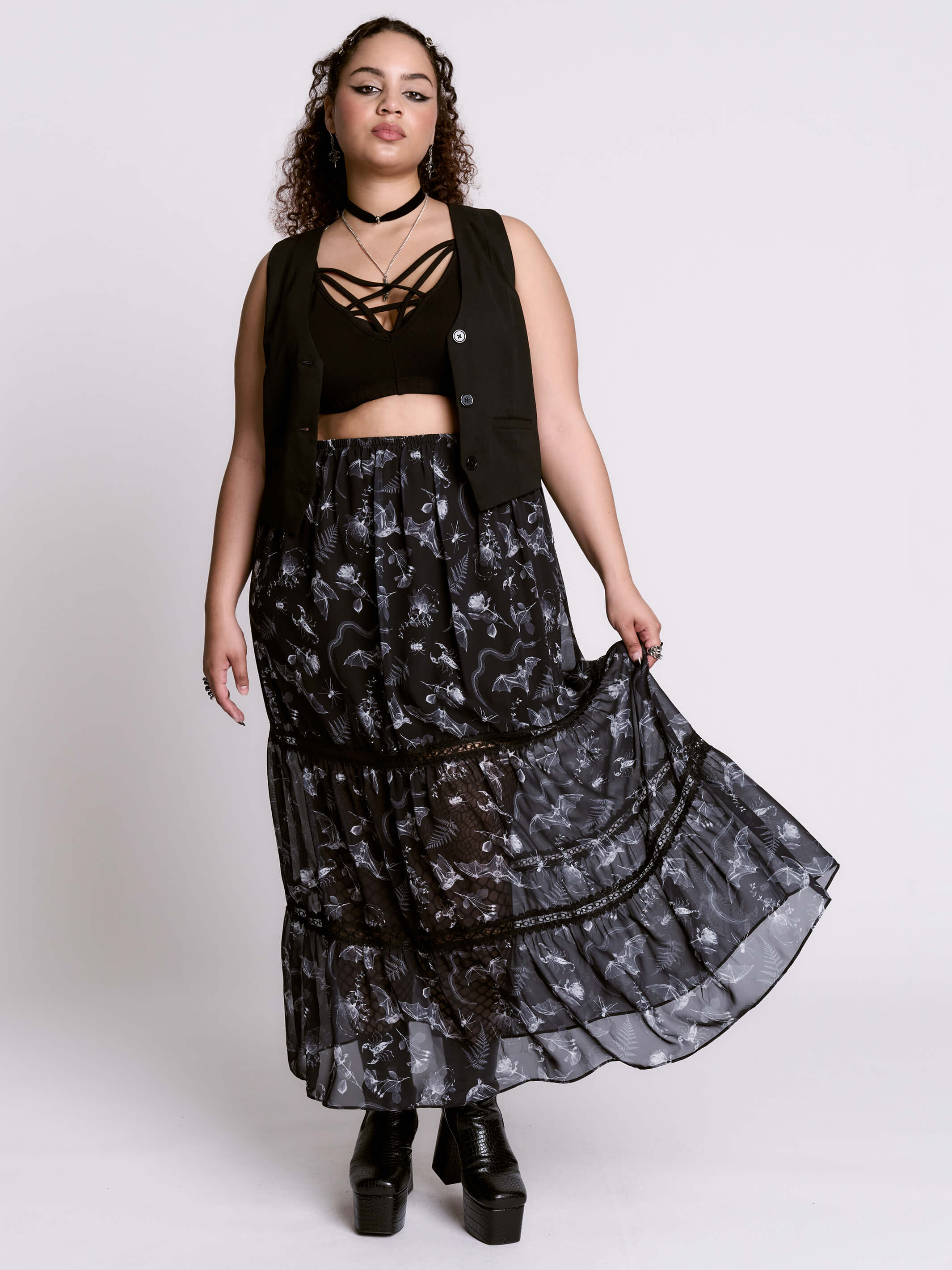 Xray Peasant Skirt – Midnight Hour