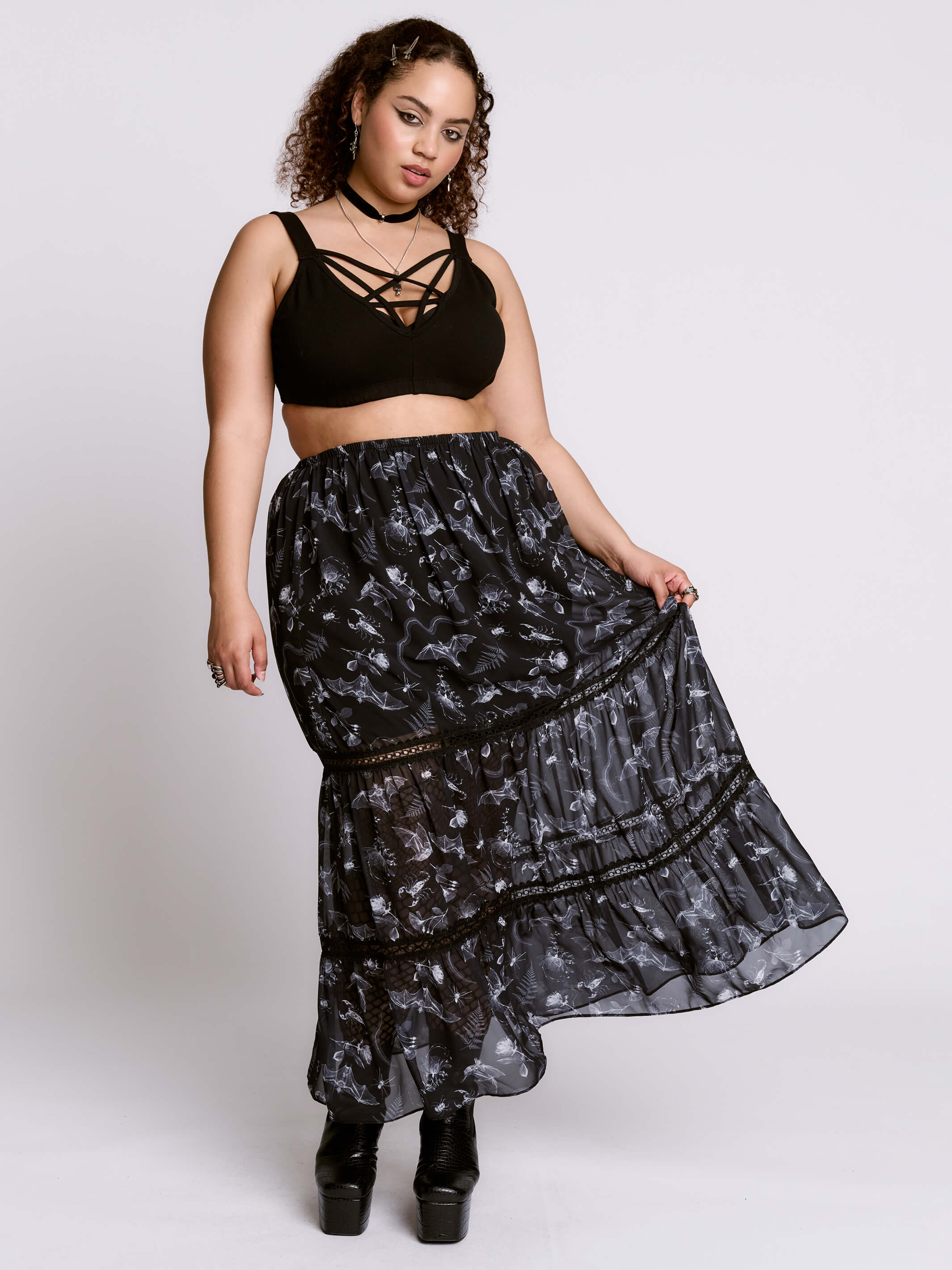 Xray Peasant Skirt – Midnight Hour