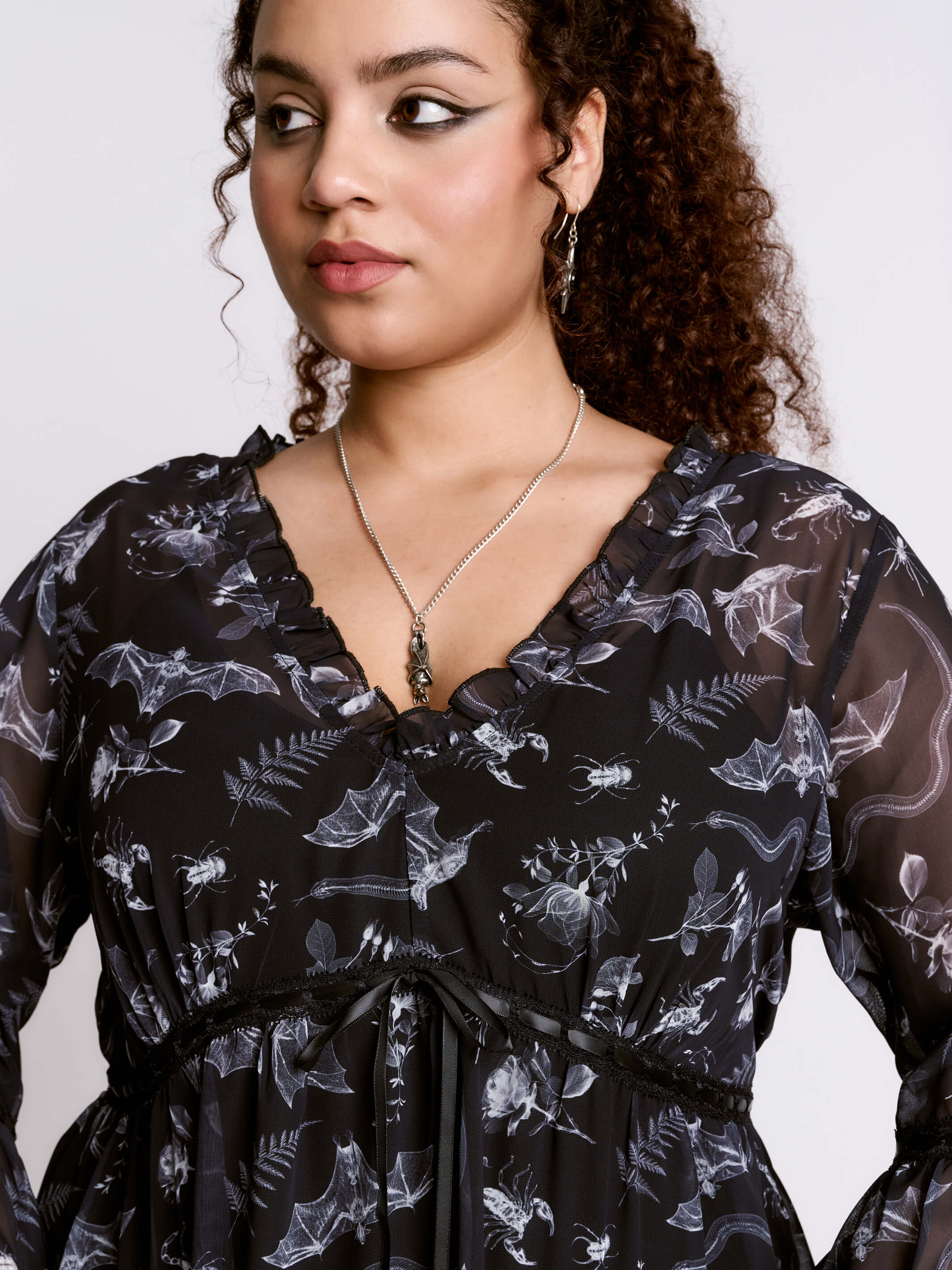 Xray Peasant Dress – Midnight Hour Xray Peasant Dress – Midnight Hour