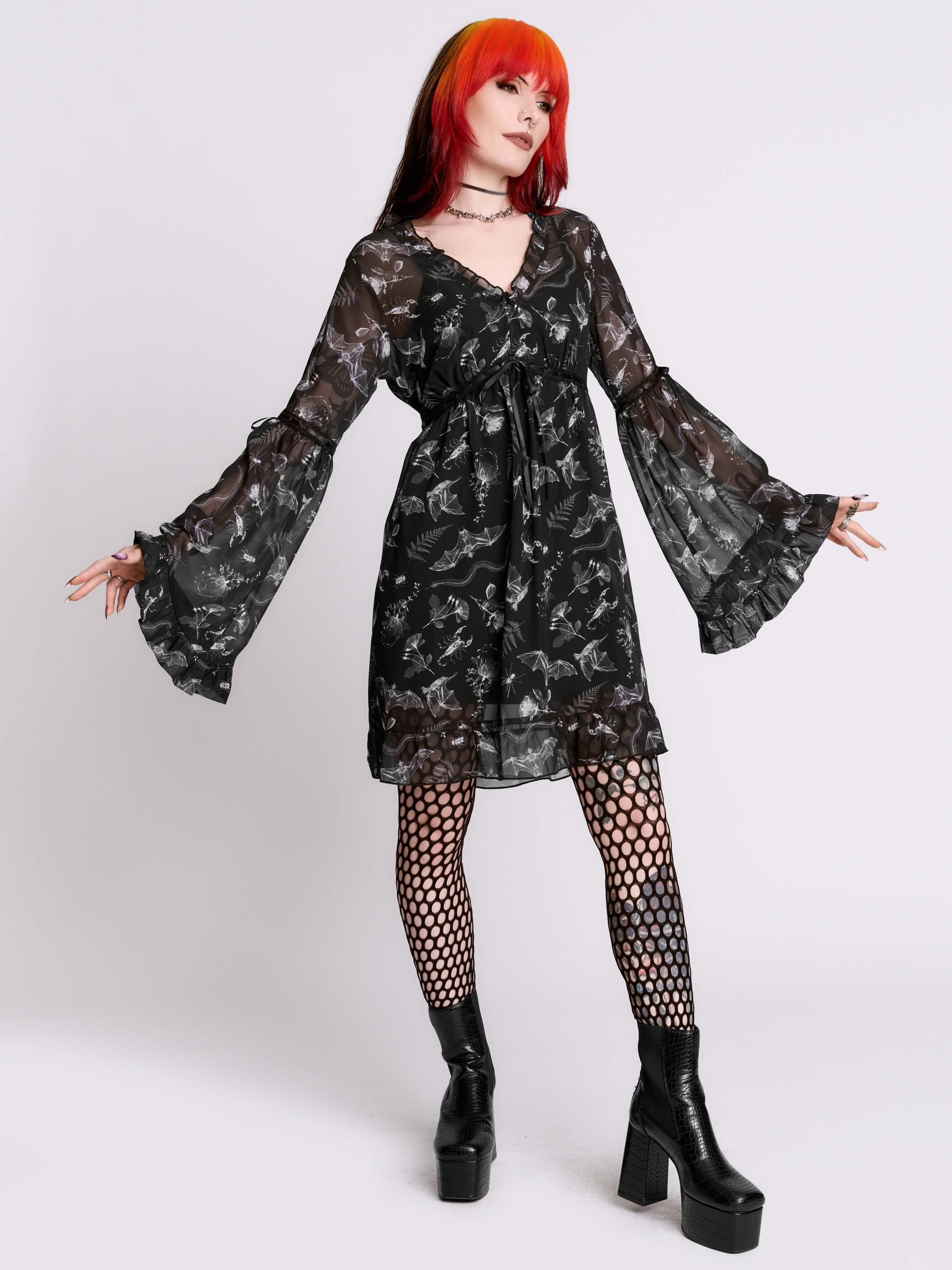 Xray Peasant Dress – Midnight Hour Xray Peasant Dress – Midnight Hour