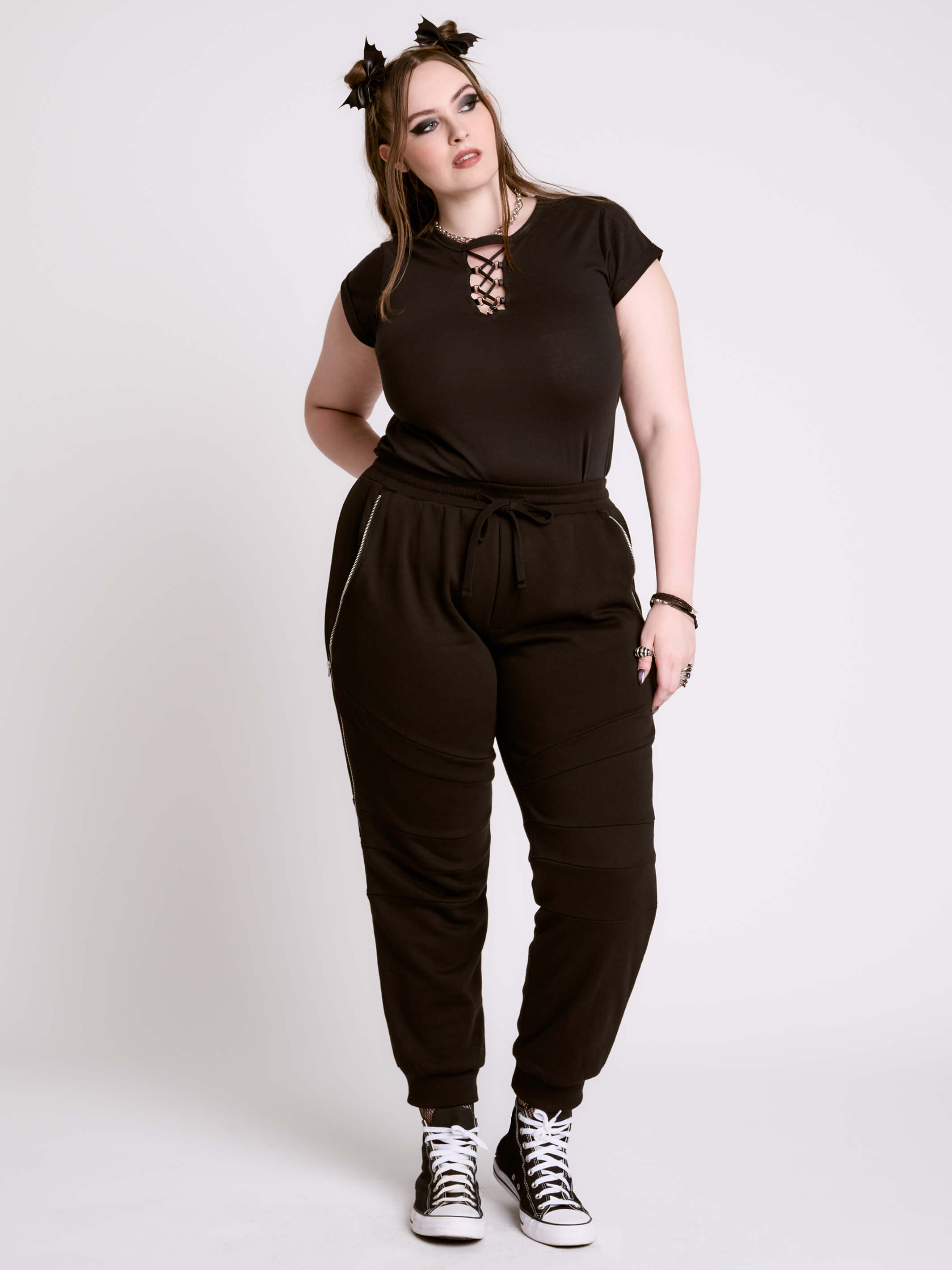 Zipper Joggers – Midnight Hour