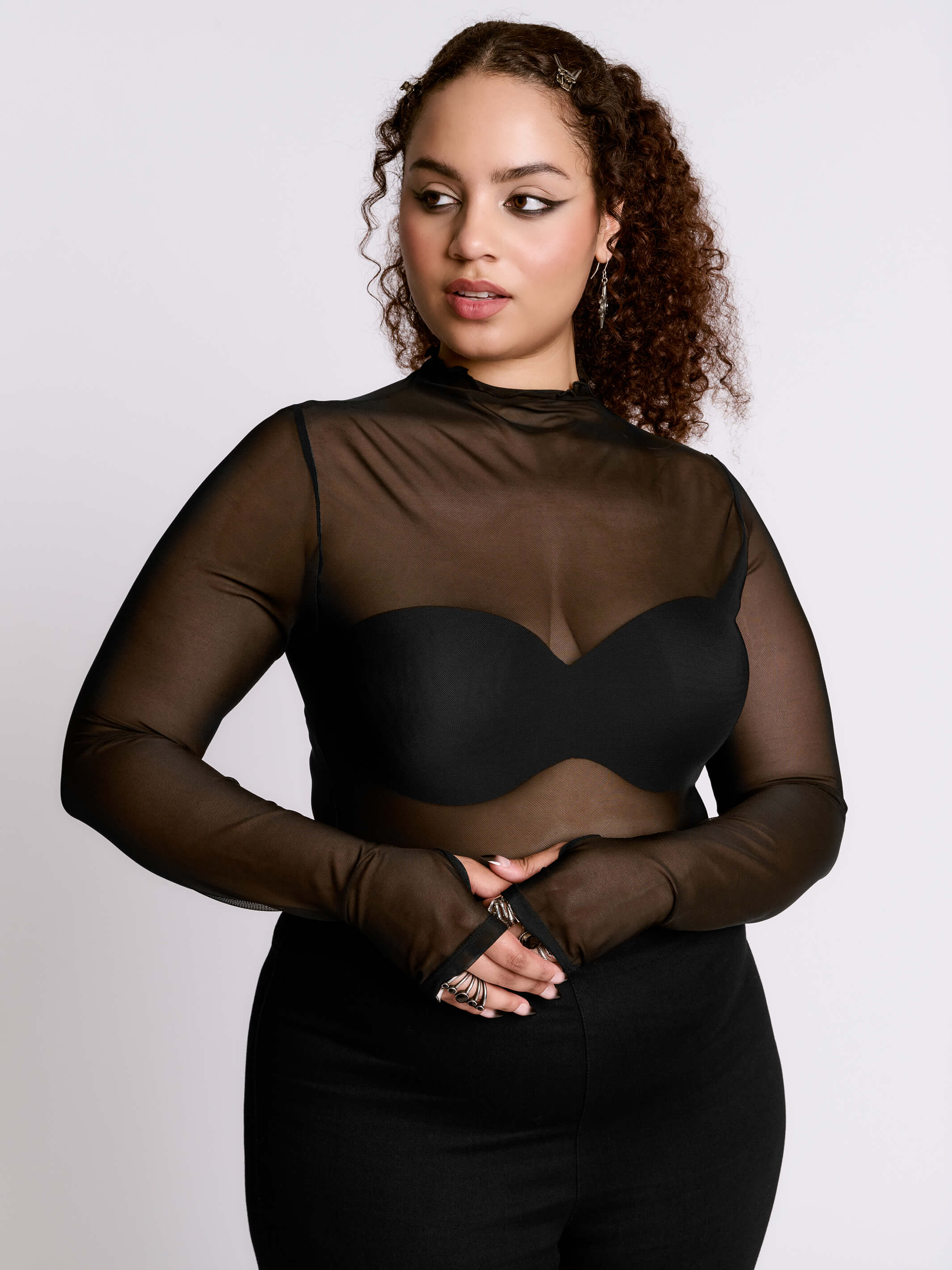 Mesh Layering Top – Midnight Hour