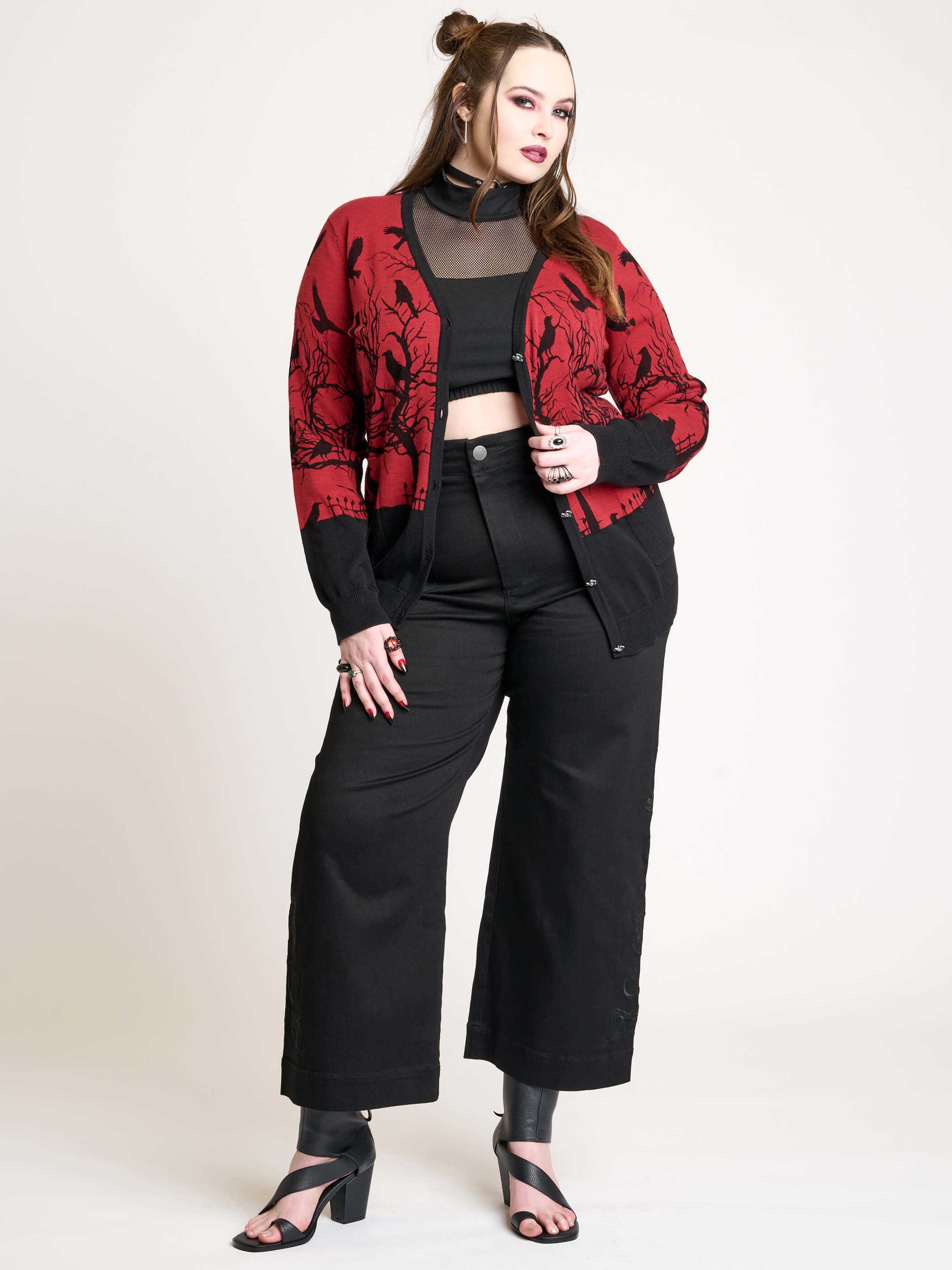 Cropped Wide Leg Jeans – Midnight Hour