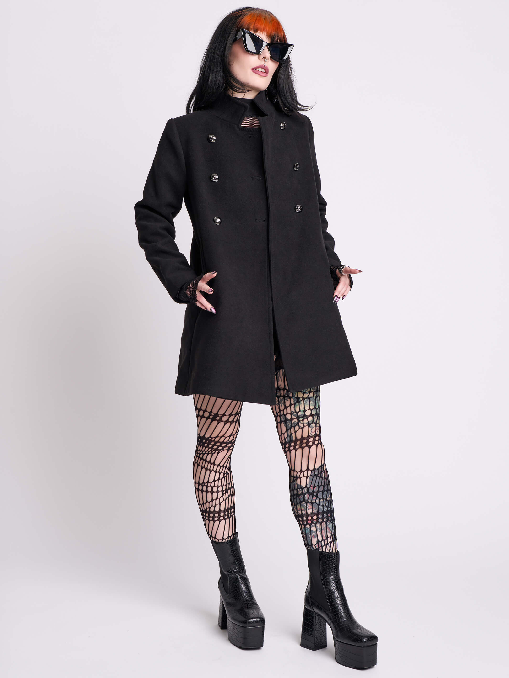 ジャケット・アウター HECTIC Reversible Pea Coat Vamp Peacoat – Midnight Hour