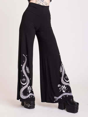 formal palazzo pants outfit