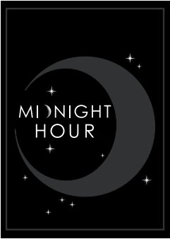 Black card with Midnight Hour logo