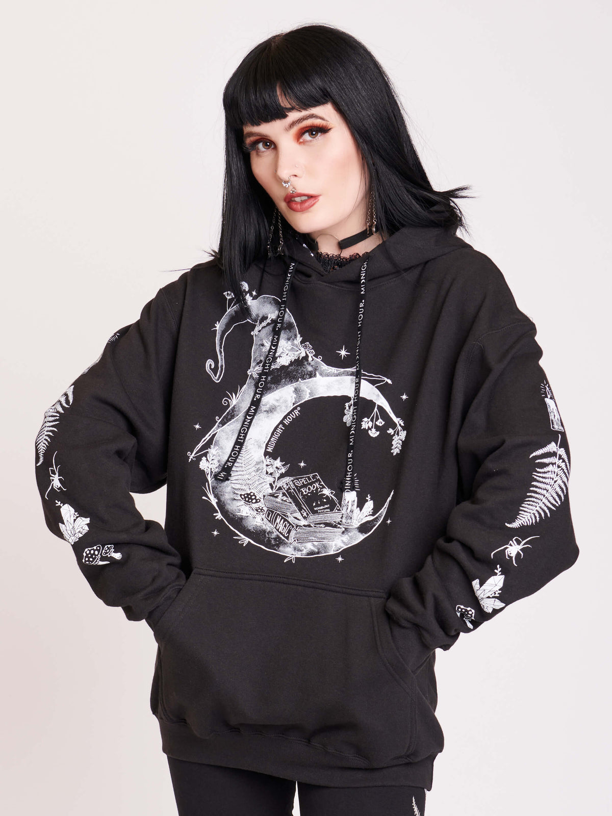 super thick fleece lined hoodie. Printed lined hood, logo drawcord, and kangaroo pocket.